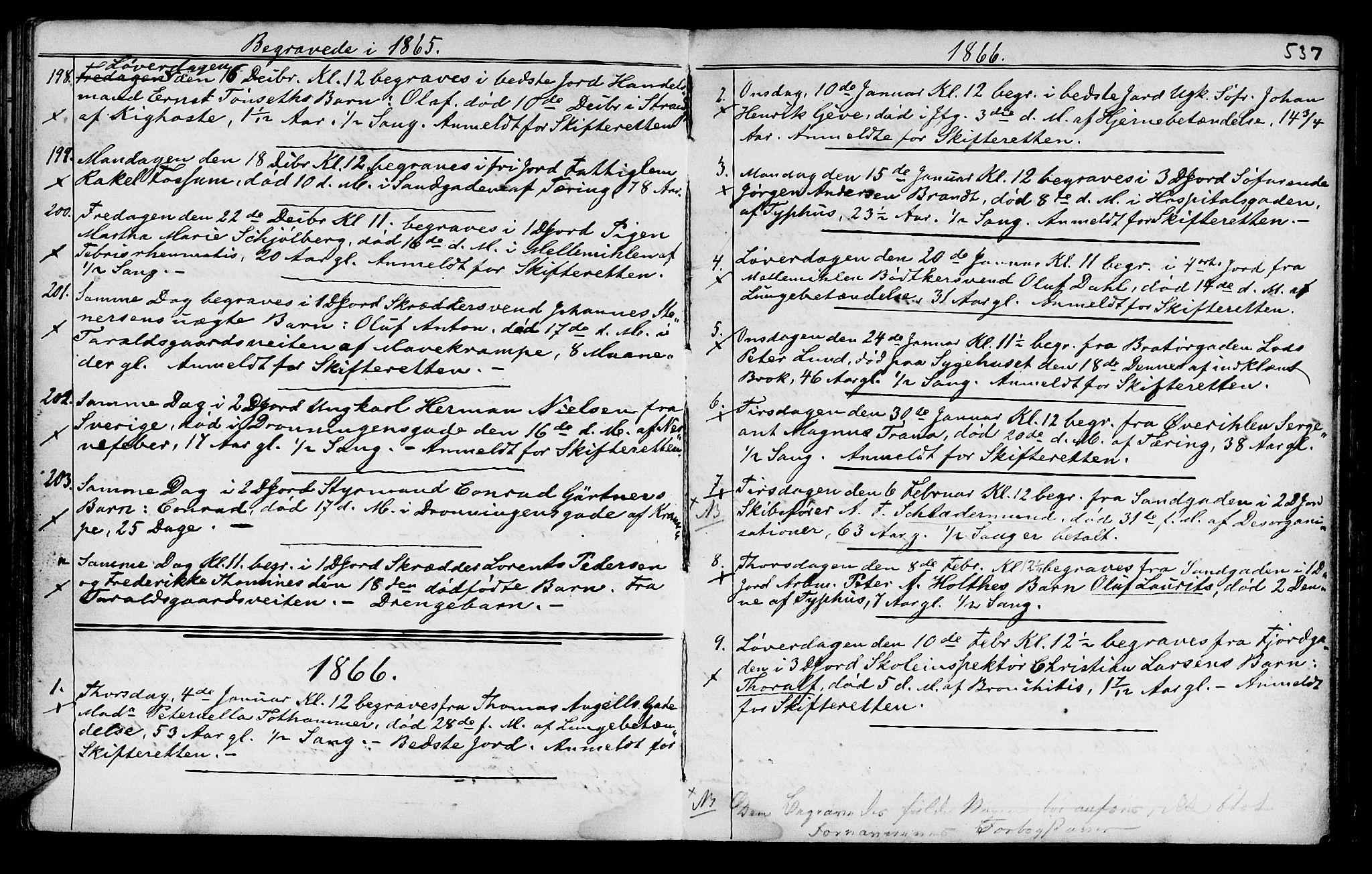 Ministerialprotokoller, klokkerbøker og fødselsregistre - Sør-Trøndelag, SAT/A-1456/602/L0140: Parish register (copy) no. 602C08, 1864-1872, p. 536-537