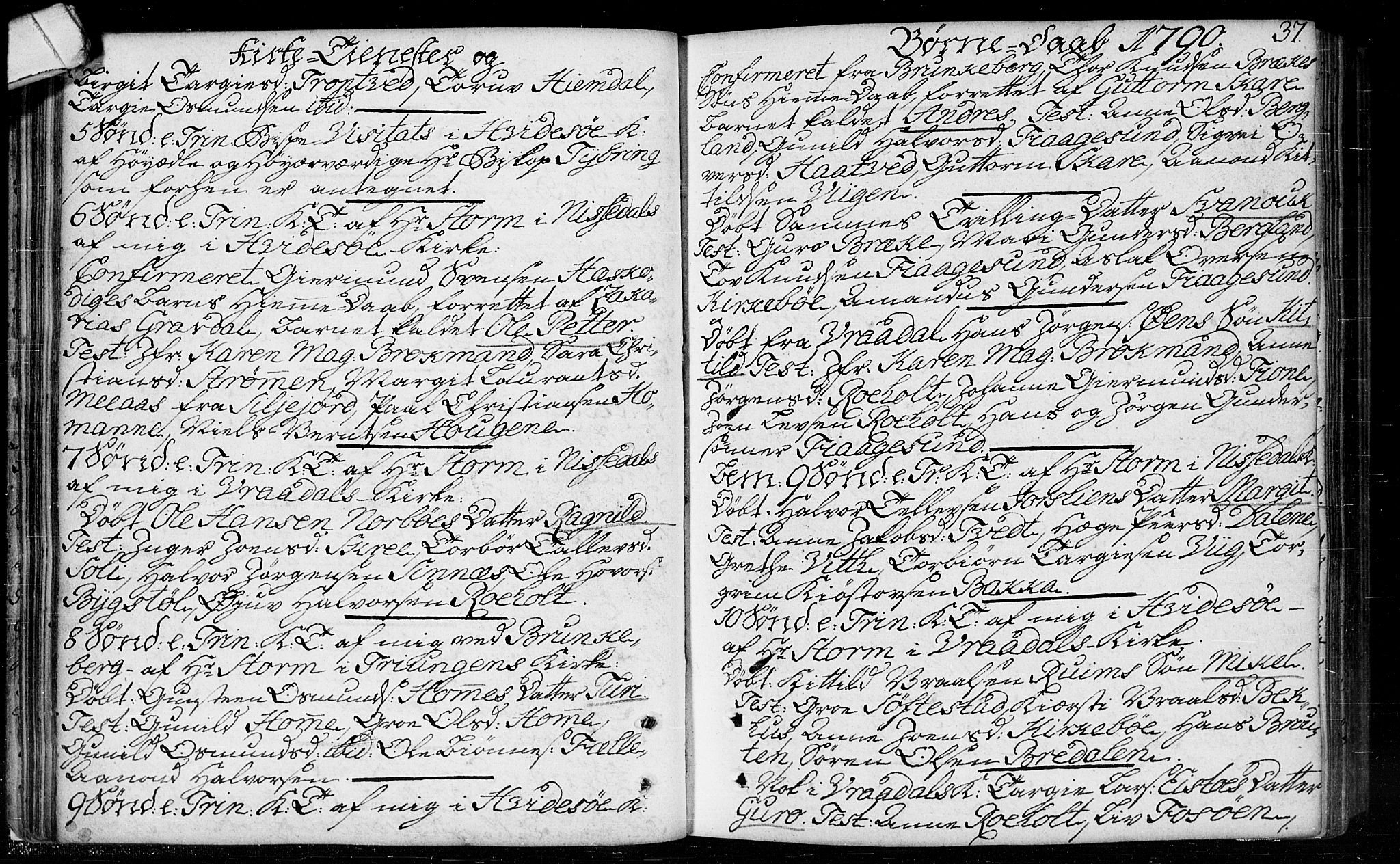 Kviteseid kirkebøker, SAKO/A-276/F/Fa/L0003: Parish register (official) no. I 3, 1787-1799, p. 37