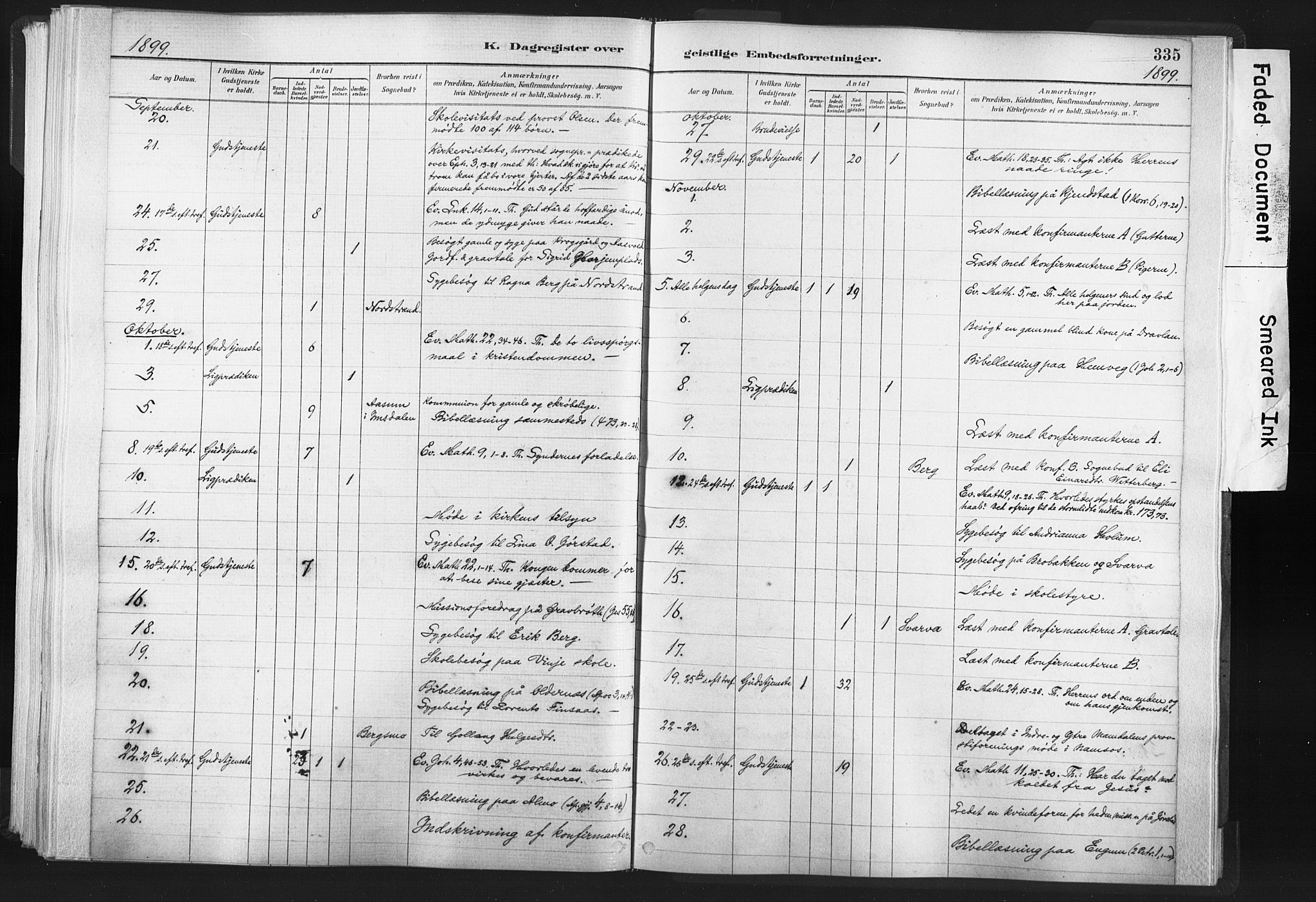 Ministerialprotokoller, klokkerbøker og fødselsregistre - Nord-Trøndelag, SAT/A-1458/749/L0474: Parish register (official) no. 749A08, 1887-1903, p. 335