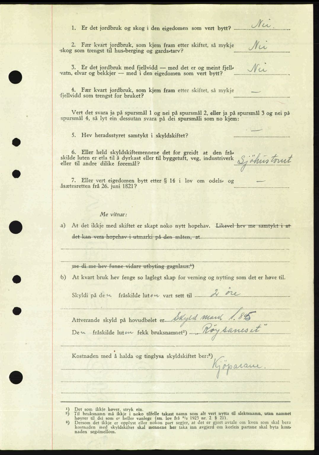 Nordre Sunnmøre sorenskriveri, AV/SAT-A-0006/1/2/2C/2Ca: Mortgage book no. A24, 1947-1947, Diary no: : 379/1947