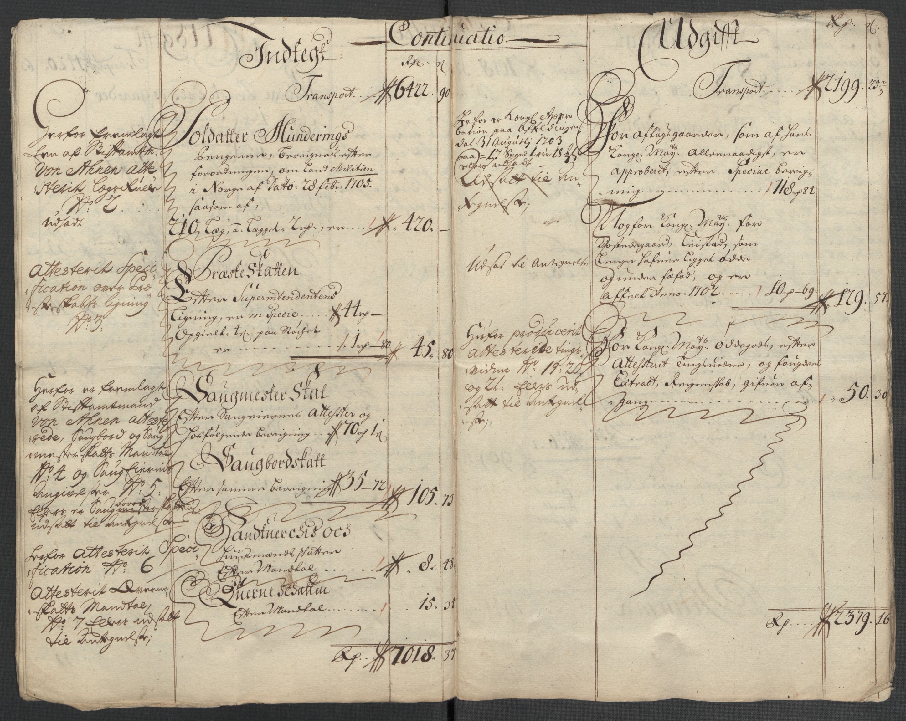 Rentekammeret inntil 1814, Reviderte regnskaper, Fogderegnskap, AV/RA-EA-4092/R61/L4110: Fogderegnskap Strinda og Selbu, 1707-1708, p. 304