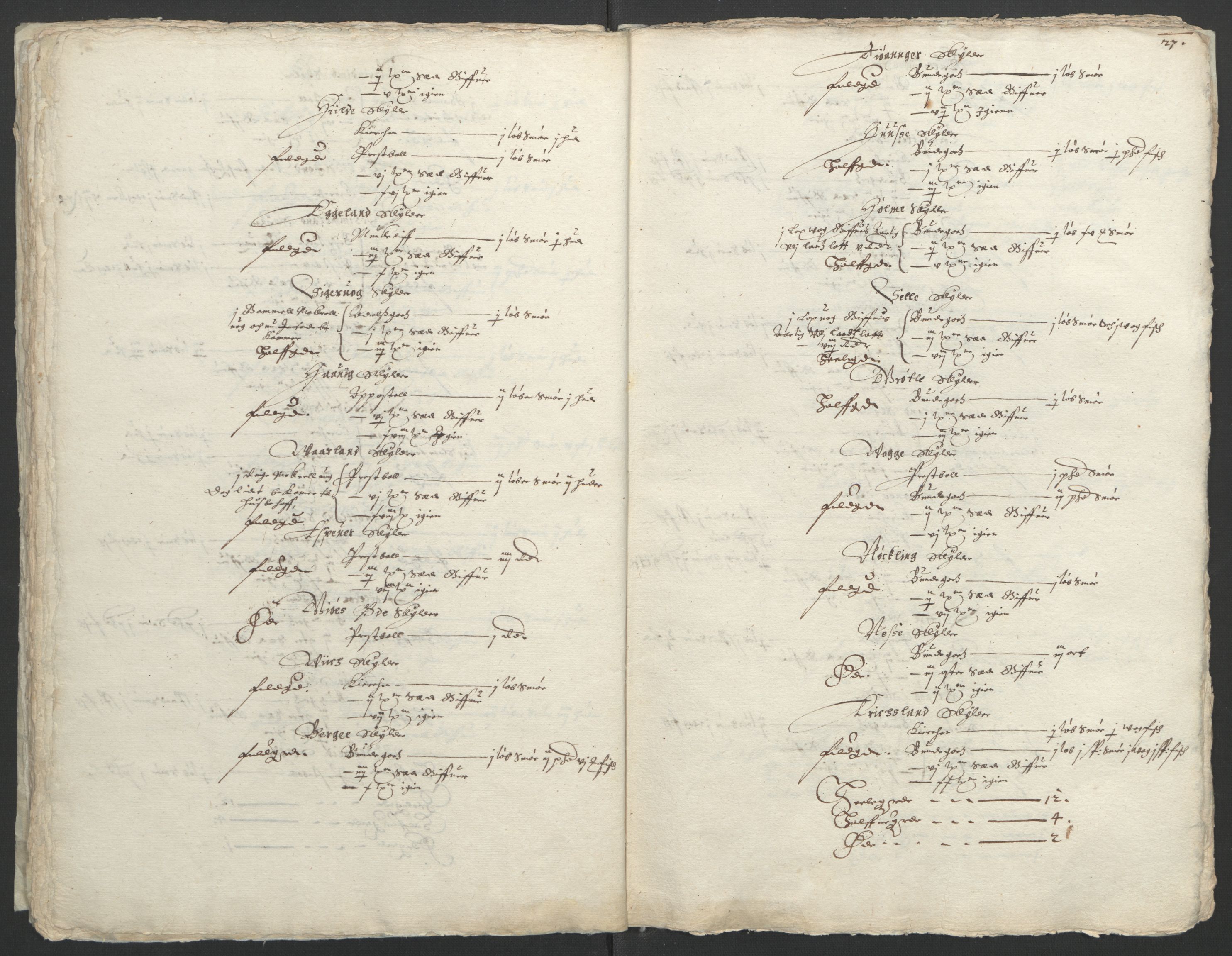 Stattholderembetet 1572-1771, AV/RA-EA-2870/Ek/L0004/0001: Jordebøker til utlikning av garnisonsskatt 1624-1626: / Jordebøker for Bergenhus len, 1626, p. 31