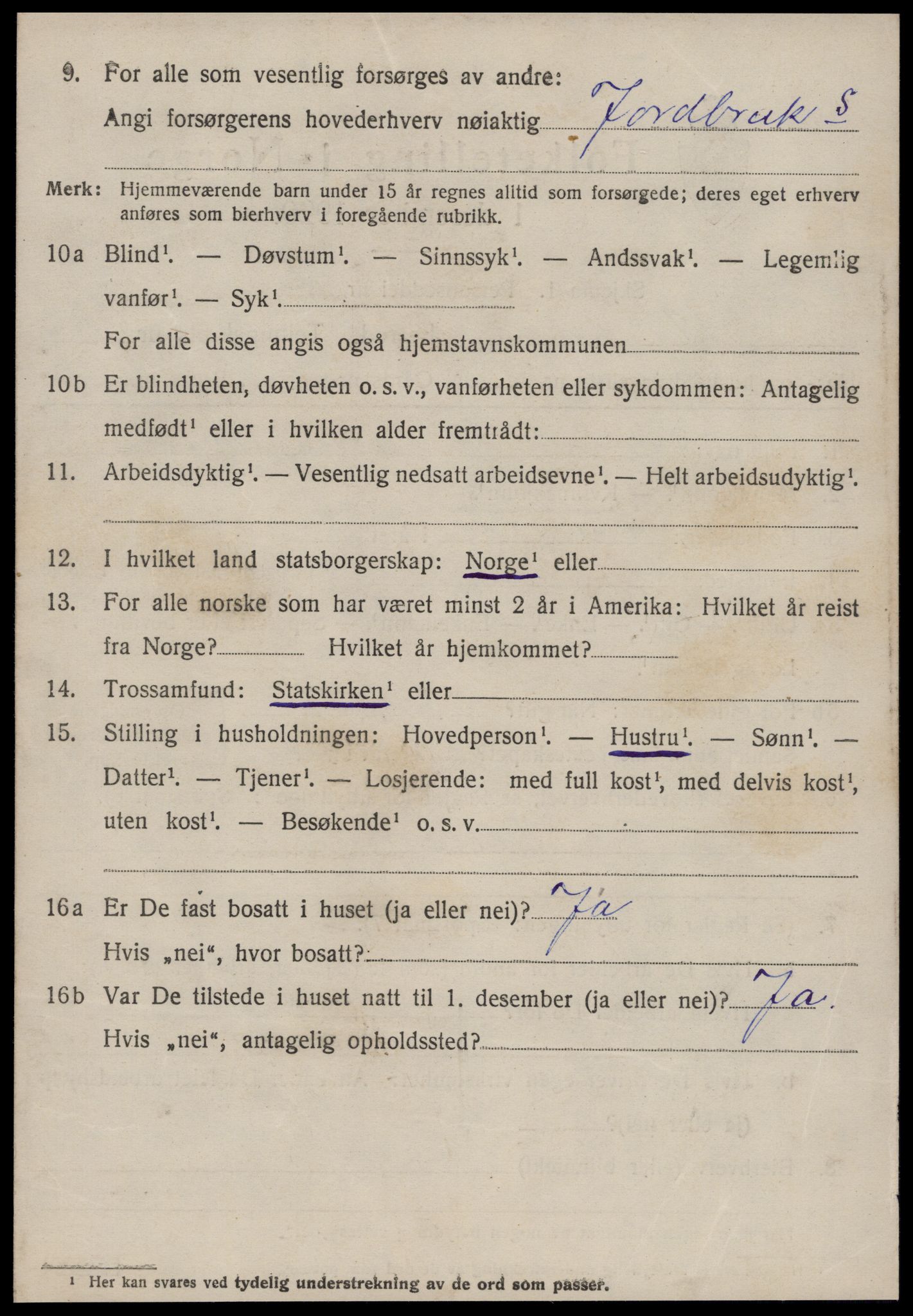 SAT, 1920 census for Norddal, 1920, p. 3360