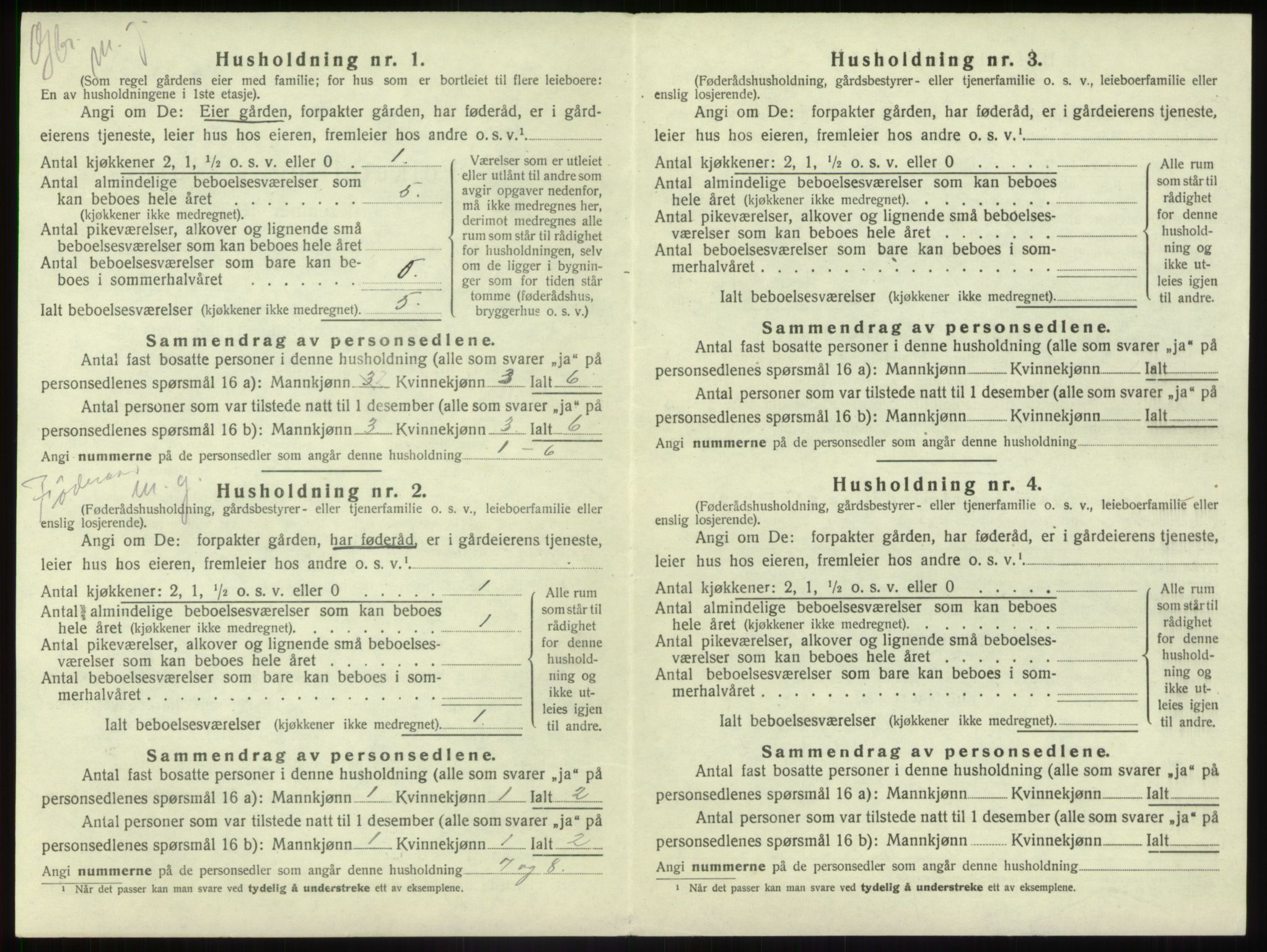 SAB, 1920 census for Førde, 1920, p. 471