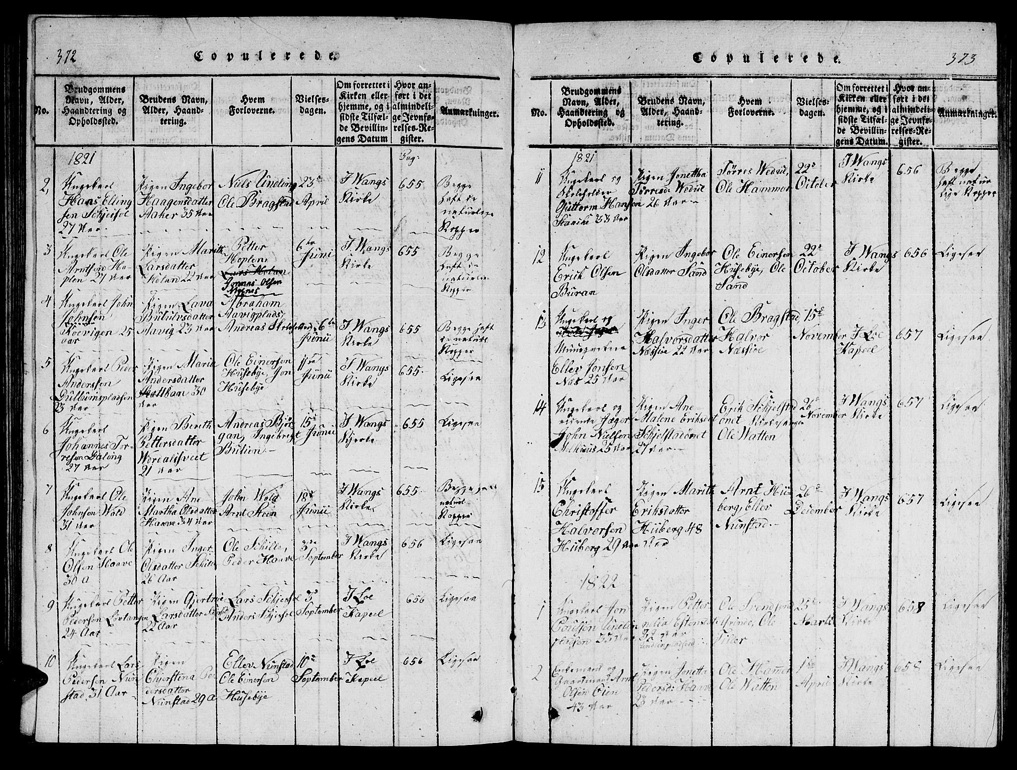 Ministerialprotokoller, klokkerbøker og fødselsregistre - Nord-Trøndelag, AV/SAT-A-1458/714/L0132: Parish register (copy) no. 714C01, 1817-1824, p. 372-373