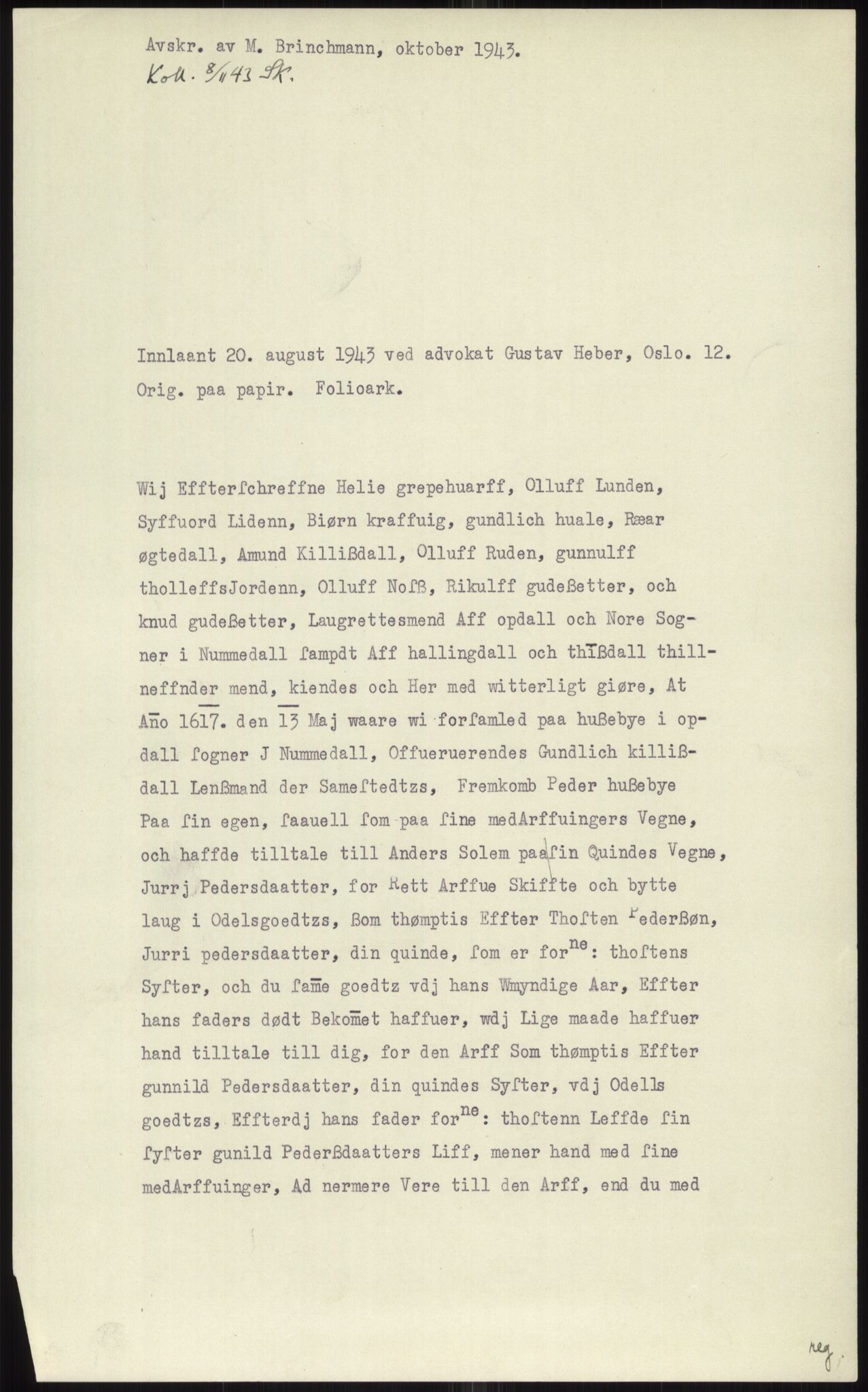 Samlinger til kildeutgivelse, Diplomavskriftsamlingen, AV/RA-EA-4053/H/Ha, p. 1931