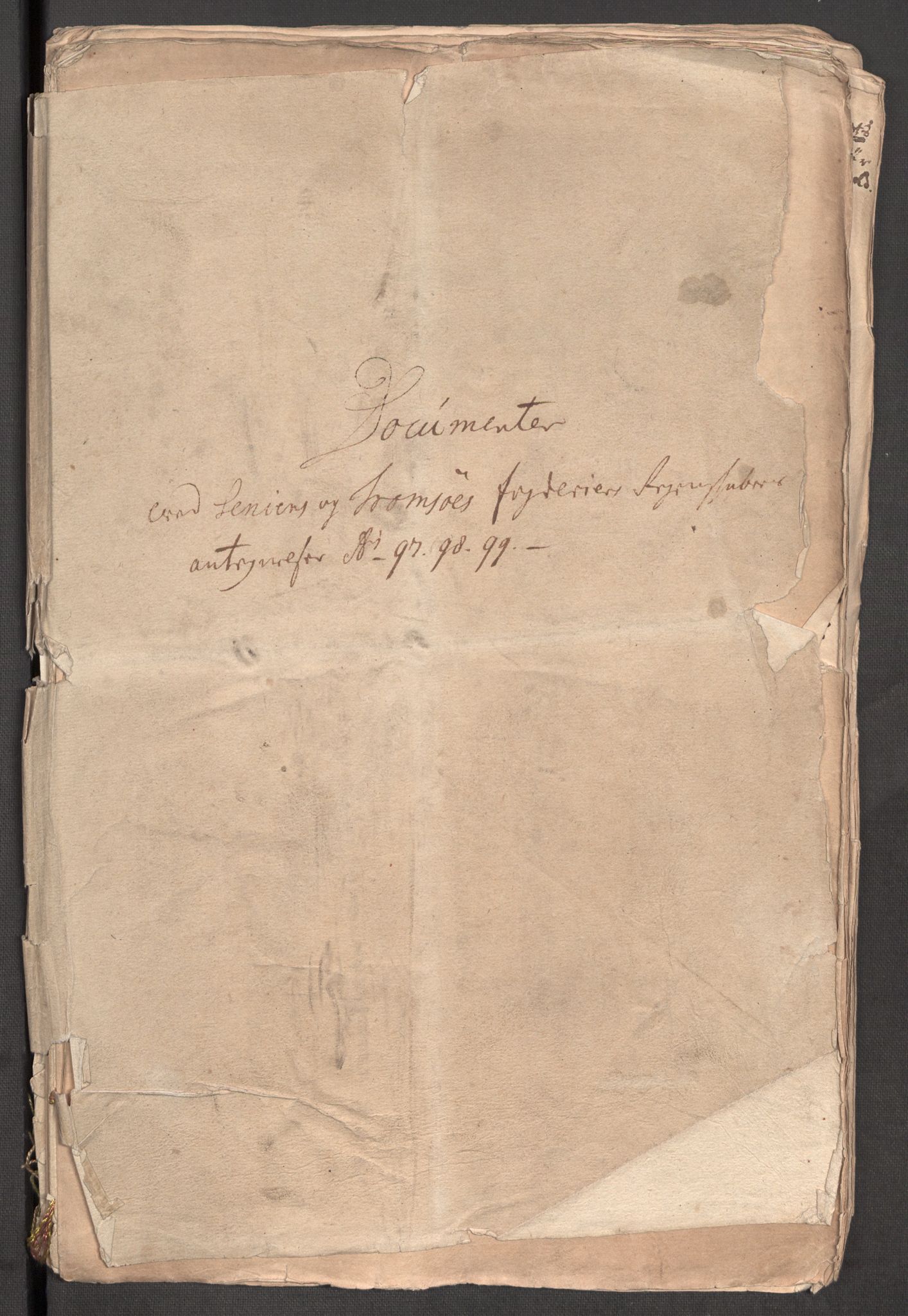 Rentekammeret inntil 1814, Reviderte regnskaper, Fogderegnskap, RA/EA-4092/R68/L4754: Fogderegnskap Senja og Troms, 1697-1699, p. 383