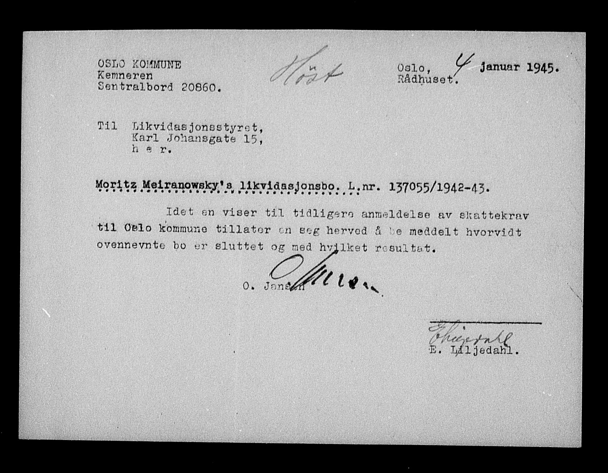 Justisdepartementet, Tilbakeføringskontoret for inndratte formuer, RA/S-1564/H/Hc/Hcc/L0963: --, 1945-1947, p. 217