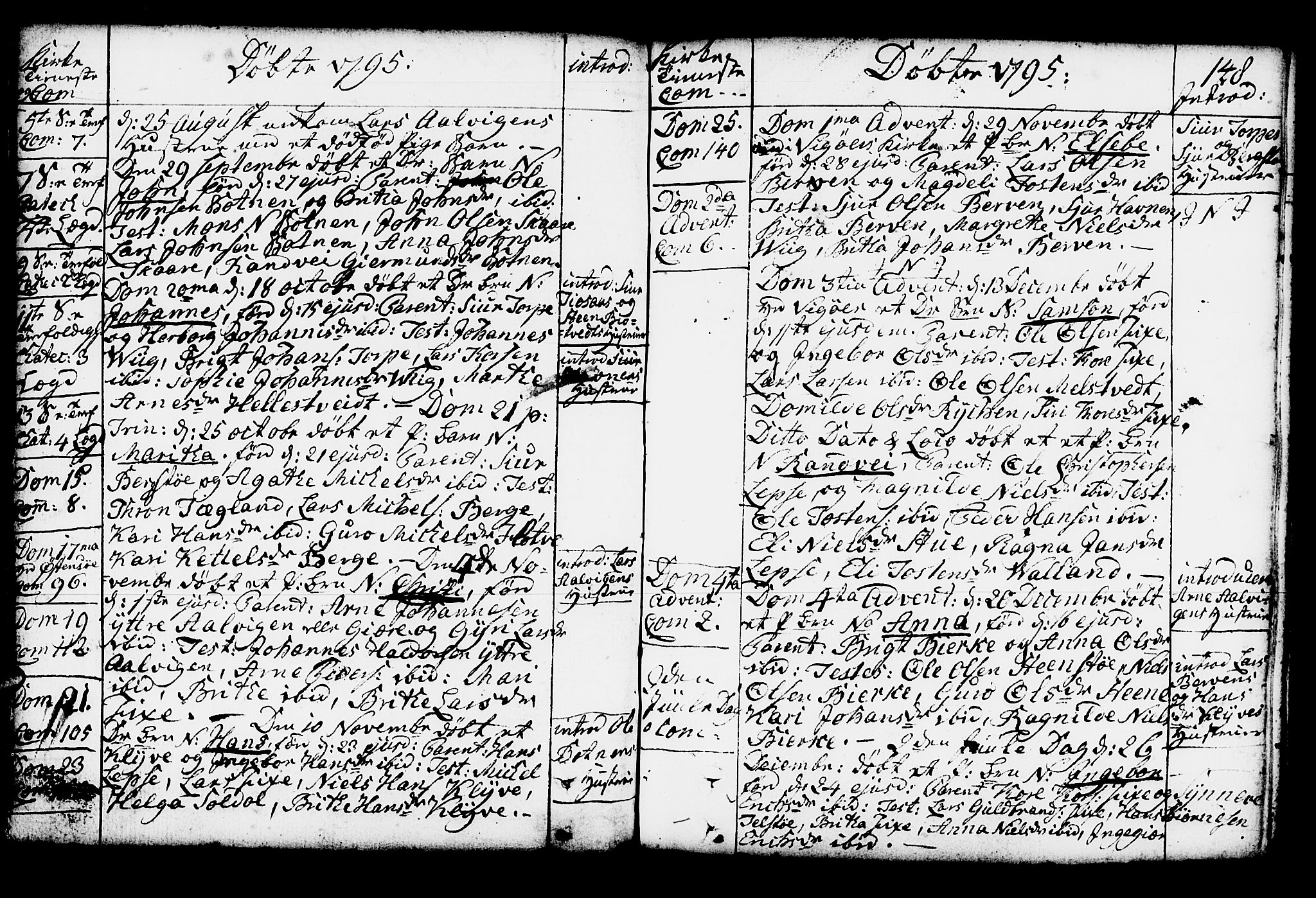 Kvam sokneprestembete, AV/SAB-A-76201/H/Haa: Parish register (official) no. A 4, 1743-1795, p. 148