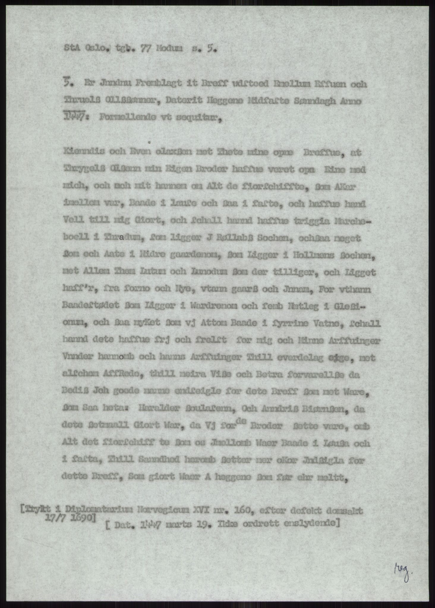 Samlinger til kildeutgivelse, Diplomavskriftsamlingen, AV/RA-EA-4053/H/Ha, p. 874