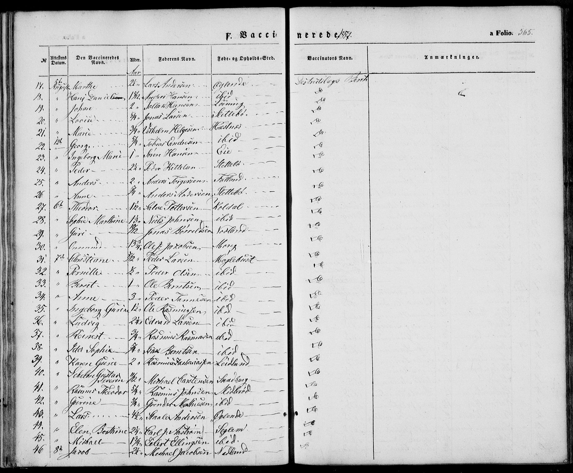 Eigersund sokneprestkontor, SAST/A-101807/S08/L0013: Parish register (official) no. A 12.2, 1850-1865, p. 565