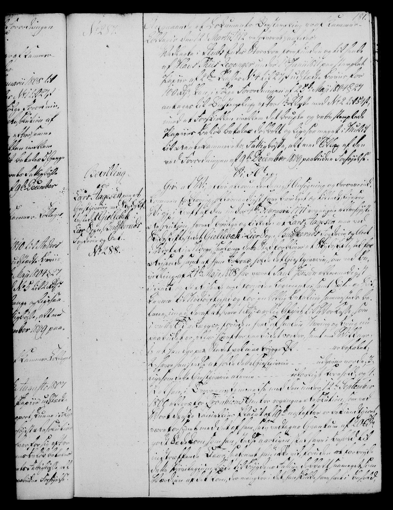 Rentekammeret, Kammerkanselliet, RA/EA-3111/G/Gg/Gga/L0020: Norsk ekspedisjonsprotokoll med register (merket RK 53.20), 1811-1814, p. 181