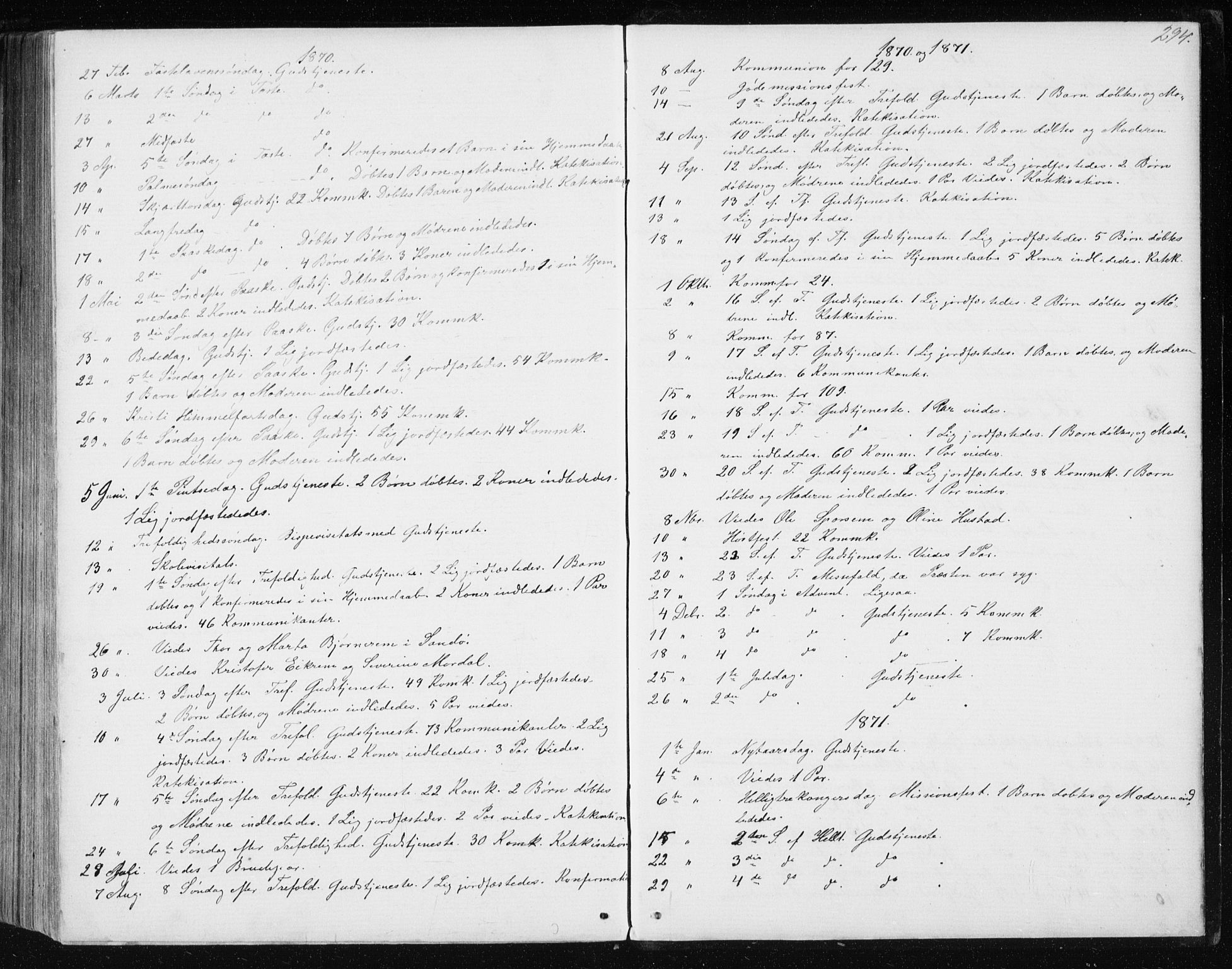 Ministerialprotokoller, klokkerbøker og fødselsregistre - Møre og Romsdal, AV/SAT-A-1454/560/L0724: Parish register (copy) no. 560C01, 1867-1892, p. 294