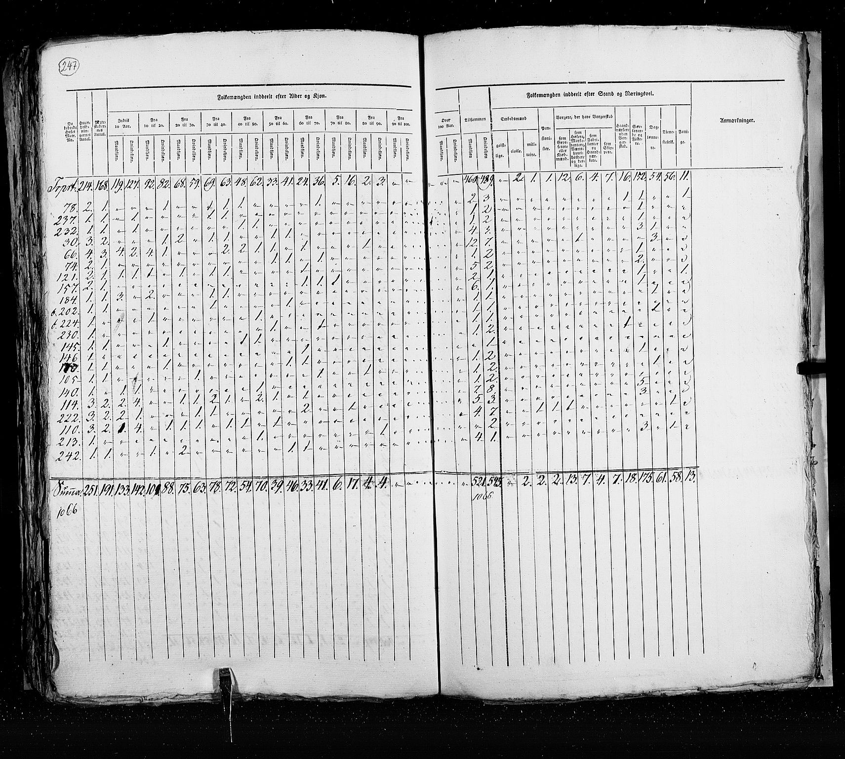 RA, Census 1825, vol. 20: Fredrikshald-Kragerø, 1825, p. 247