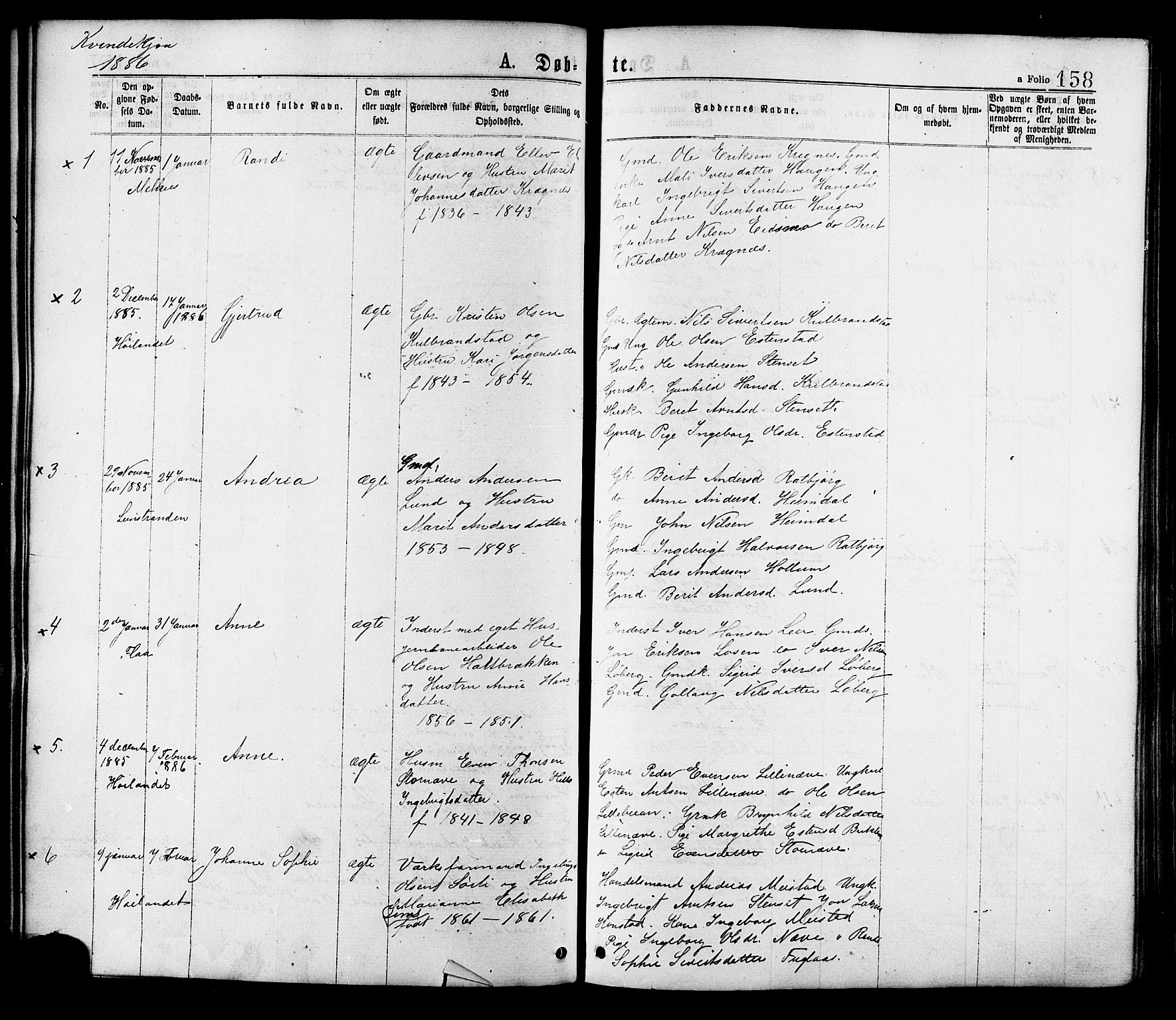 Ministerialprotokoller, klokkerbøker og fødselsregistre - Sør-Trøndelag, SAT/A-1456/691/L1079: Parish register (official) no. 691A11, 1873-1886, p. 158