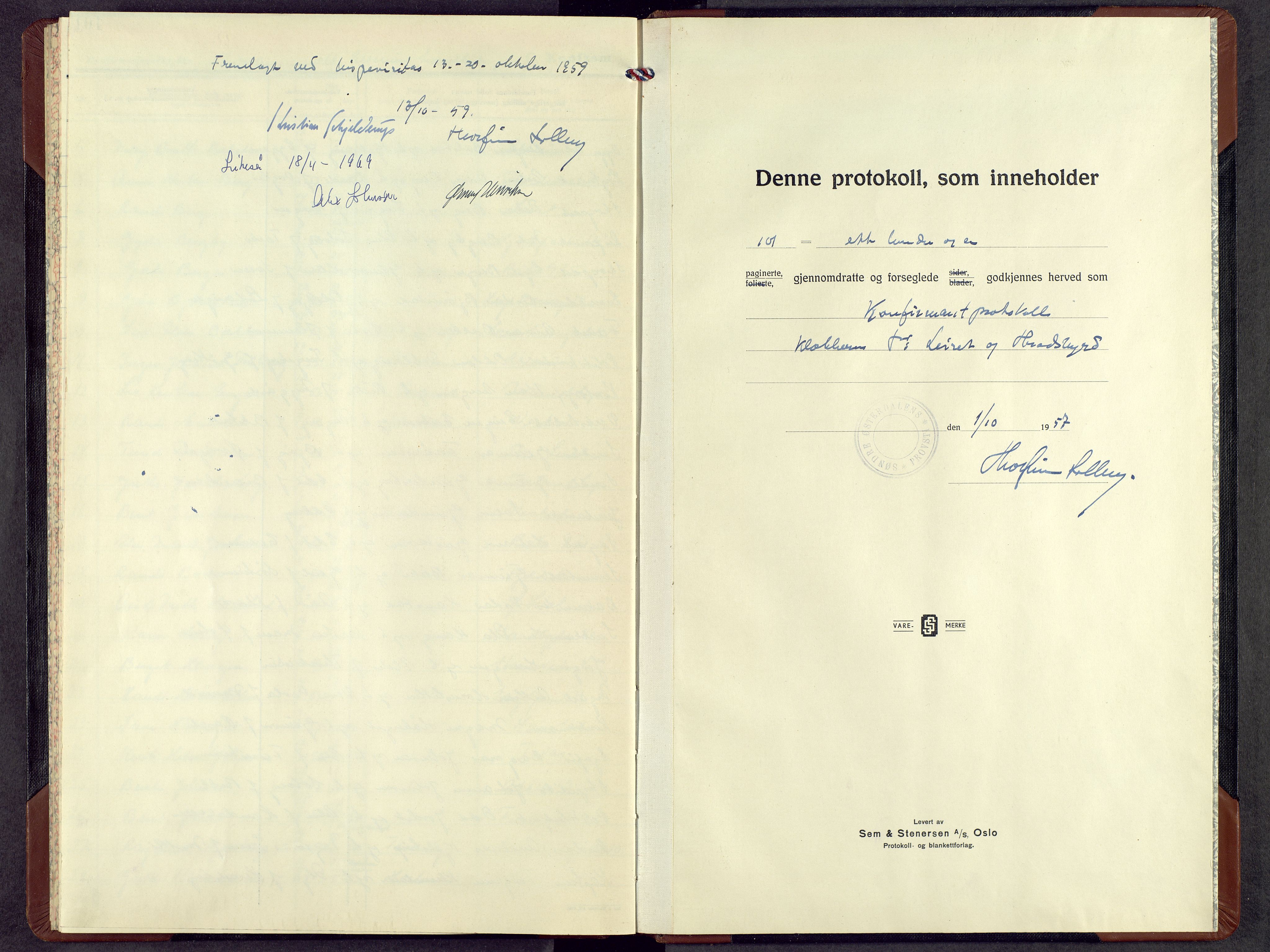Elverum prestekontor, SAH/PREST-044/H/Ha/Hab/L0024: Parish register (copy) no. 24, 1951-1968