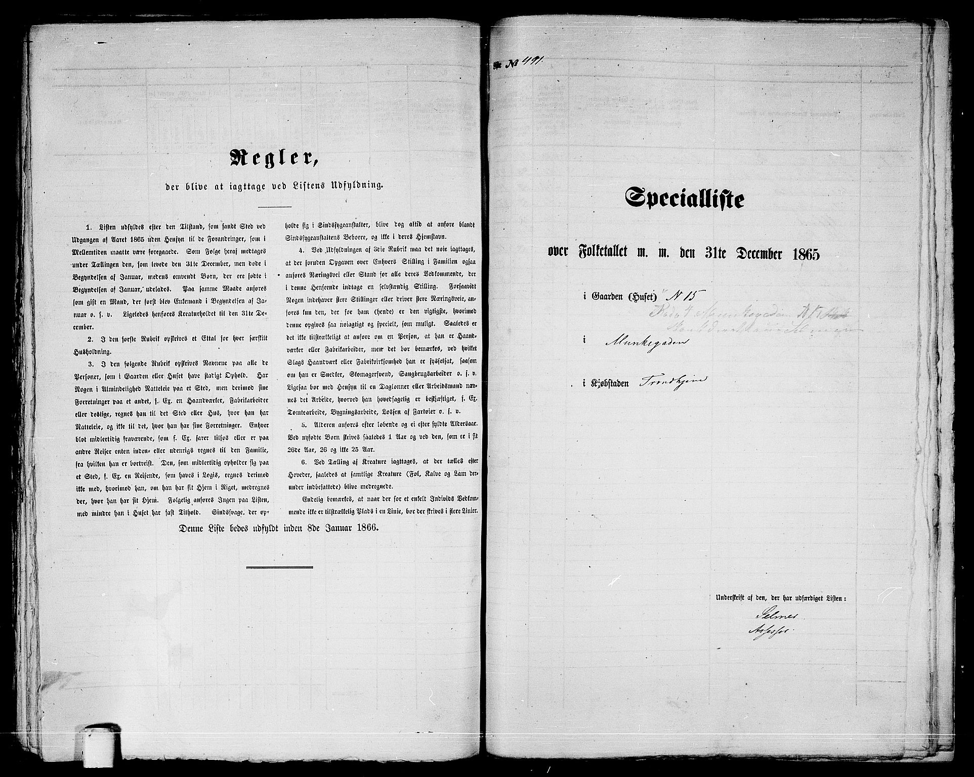 RA, 1865 census for Trondheim, 1865, p. 1026