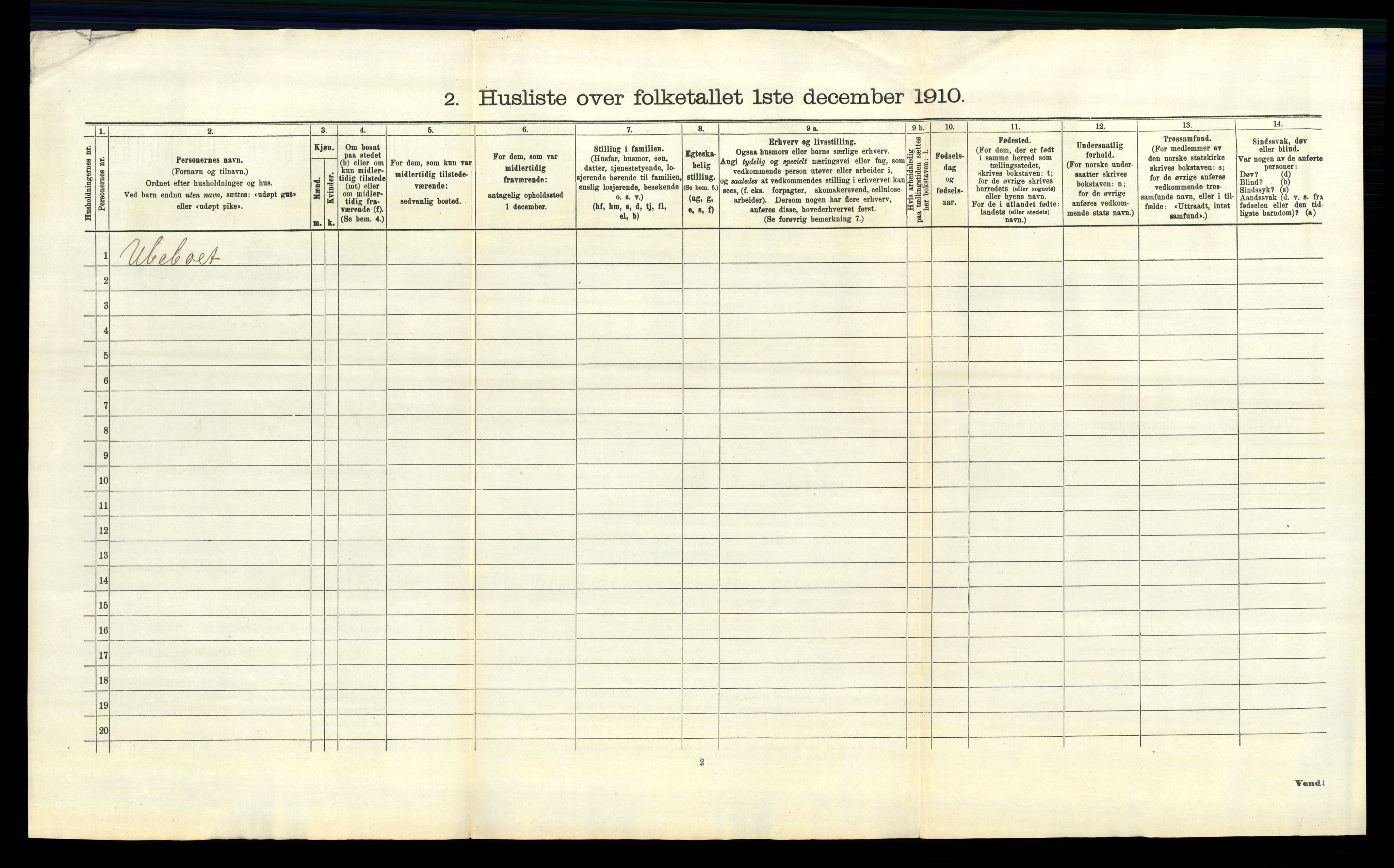 RA, 1910 census for Berg, 1910, p. 1314