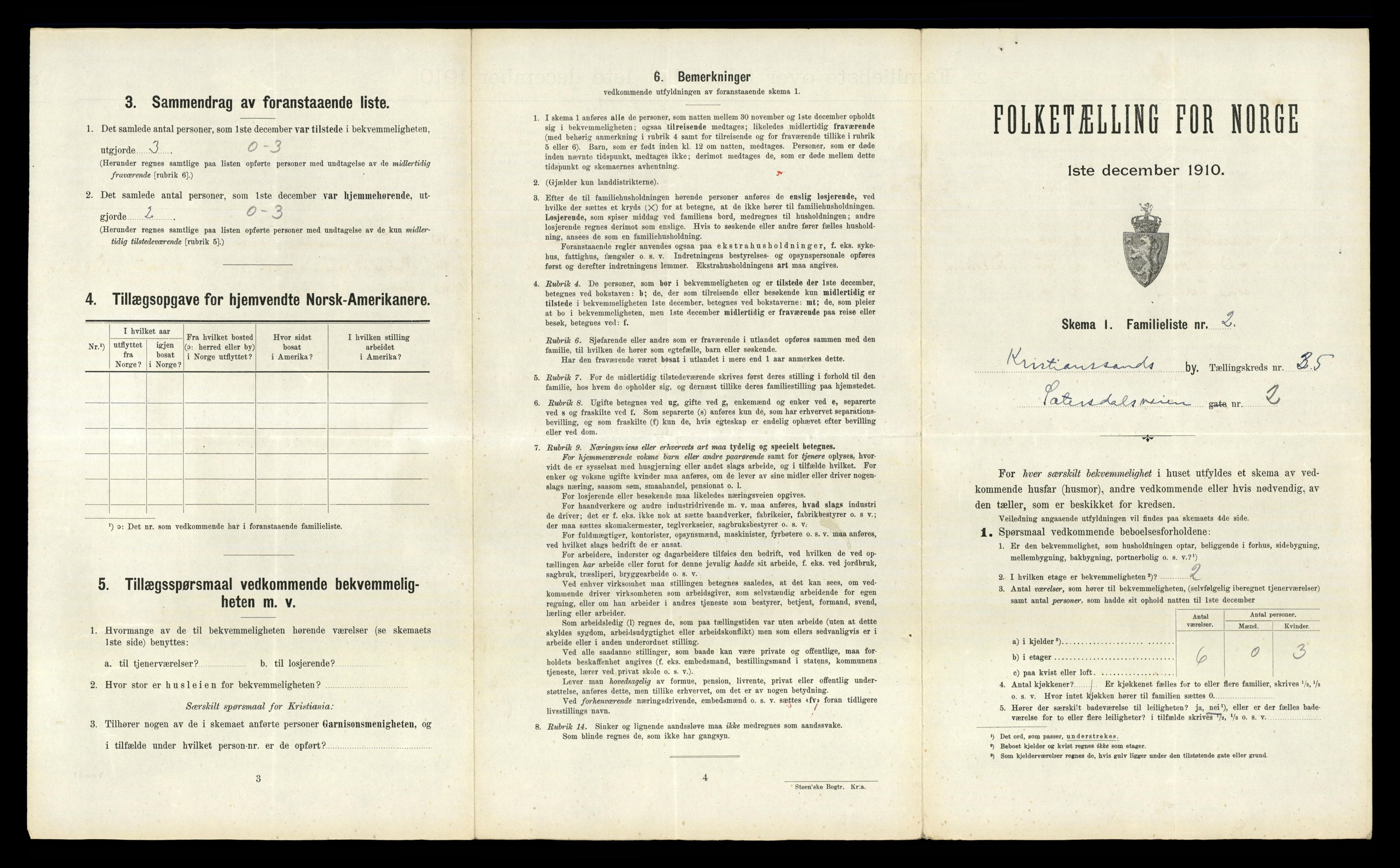 RA, 1910 census for Kristiansand, 1910, p. 9068