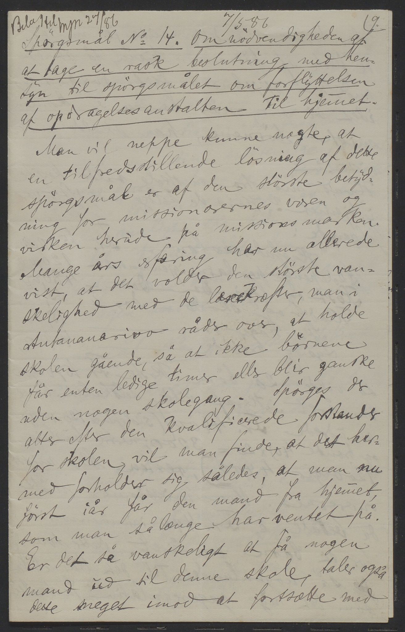 Det Norske Misjonsselskap - hovedadministrasjonen, VID/MA-A-1045/D/Da/Daa/L0036/0011: Konferansereferat og årsberetninger / Konferansereferat fra Madagaskar Innland., 1886, p. 9