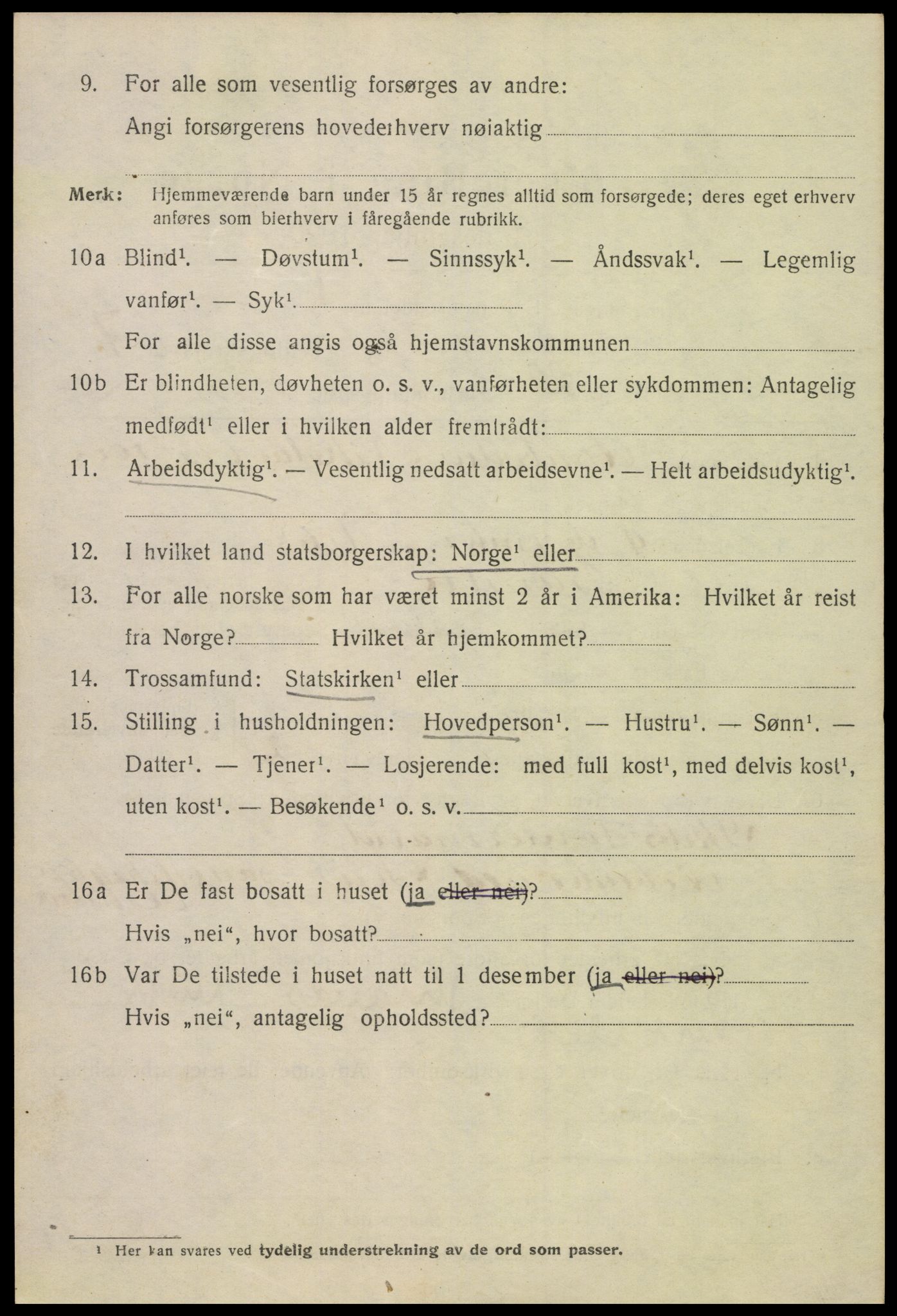 SAK, 1920 census for Kristiansand, 1920, p. 20542