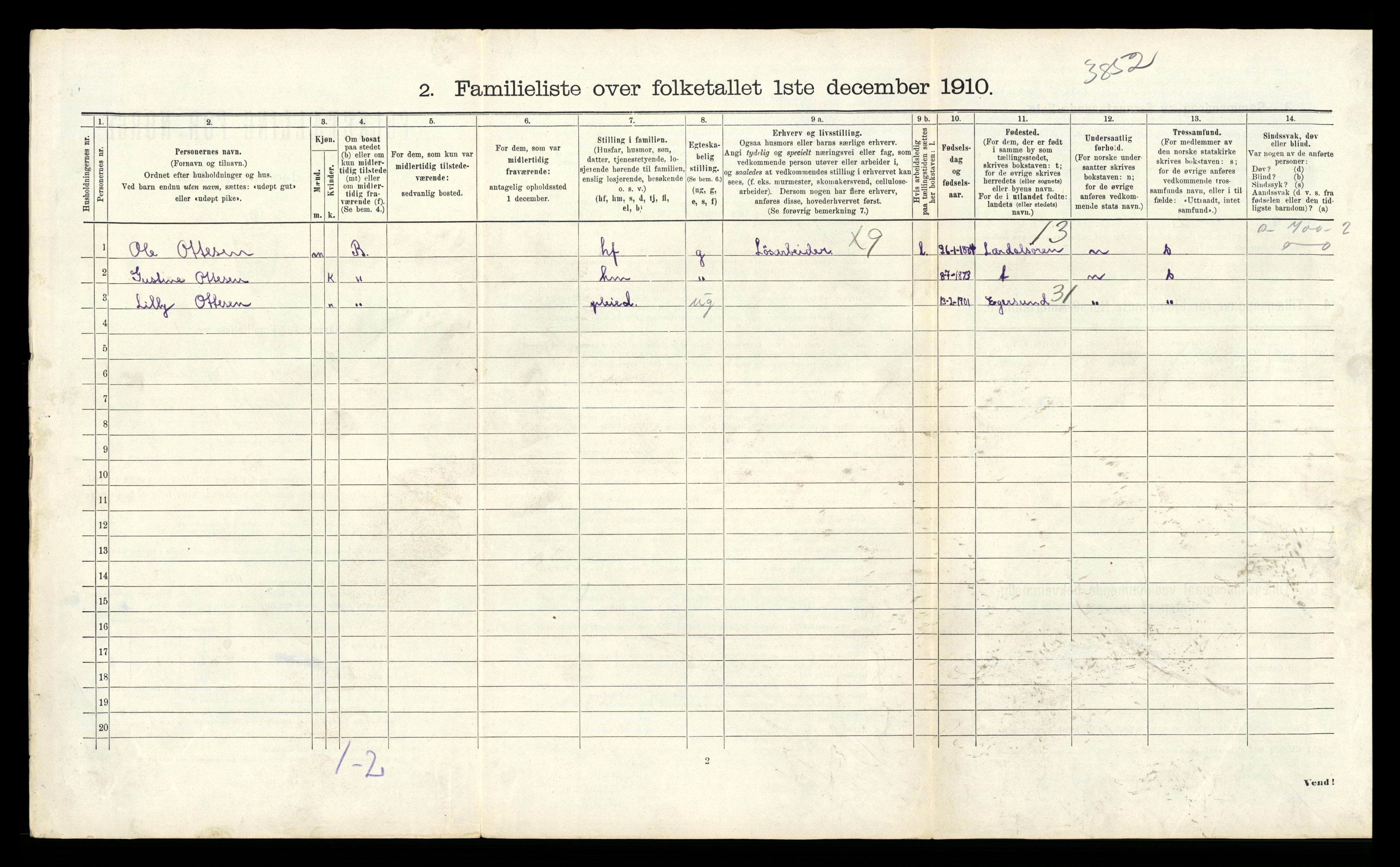 RA, 1910 census for Haugesund, 1910, p. 775