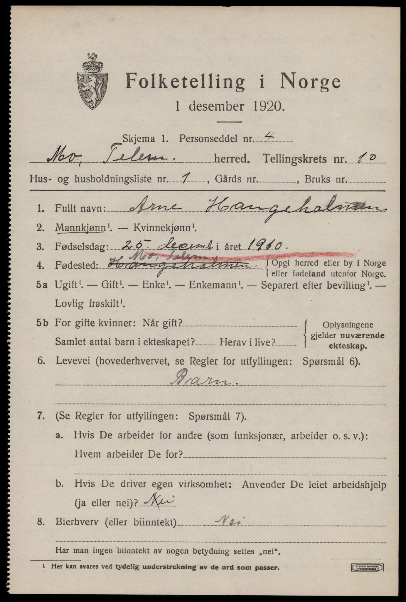 SAKO, 1920 census for Mo, 1920, p. 3760