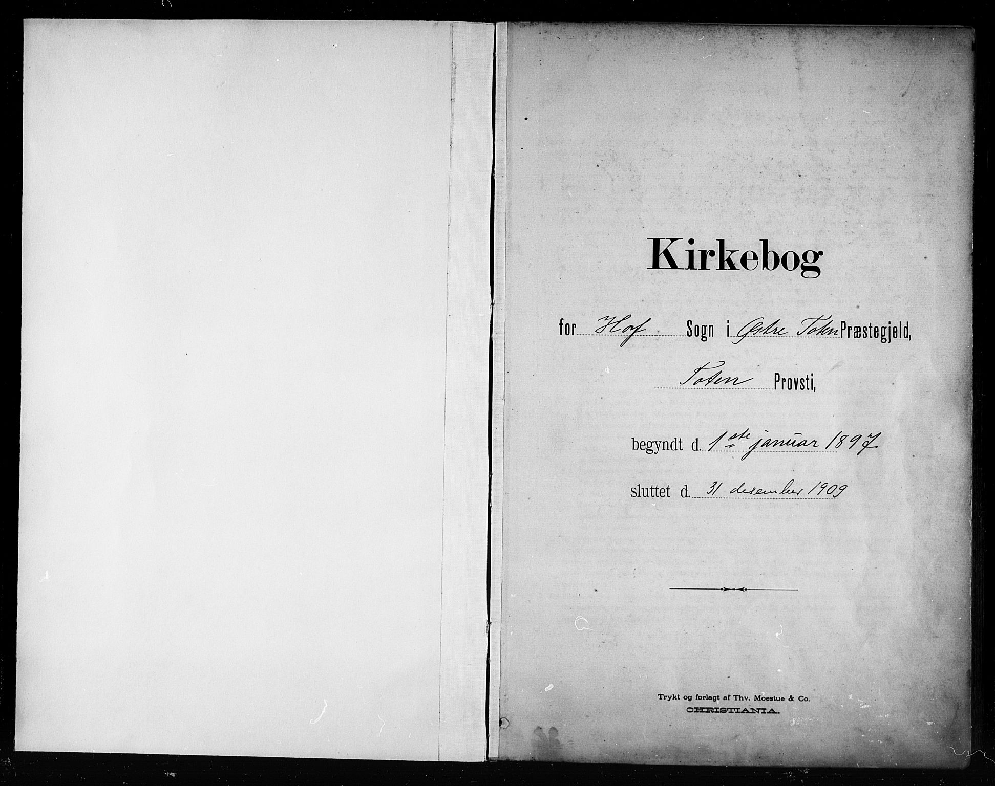 Østre Toten prestekontor, SAH/PREST-104/H/Ha/Haa/L0008: Parish register (official) no. 8, 1897-1909