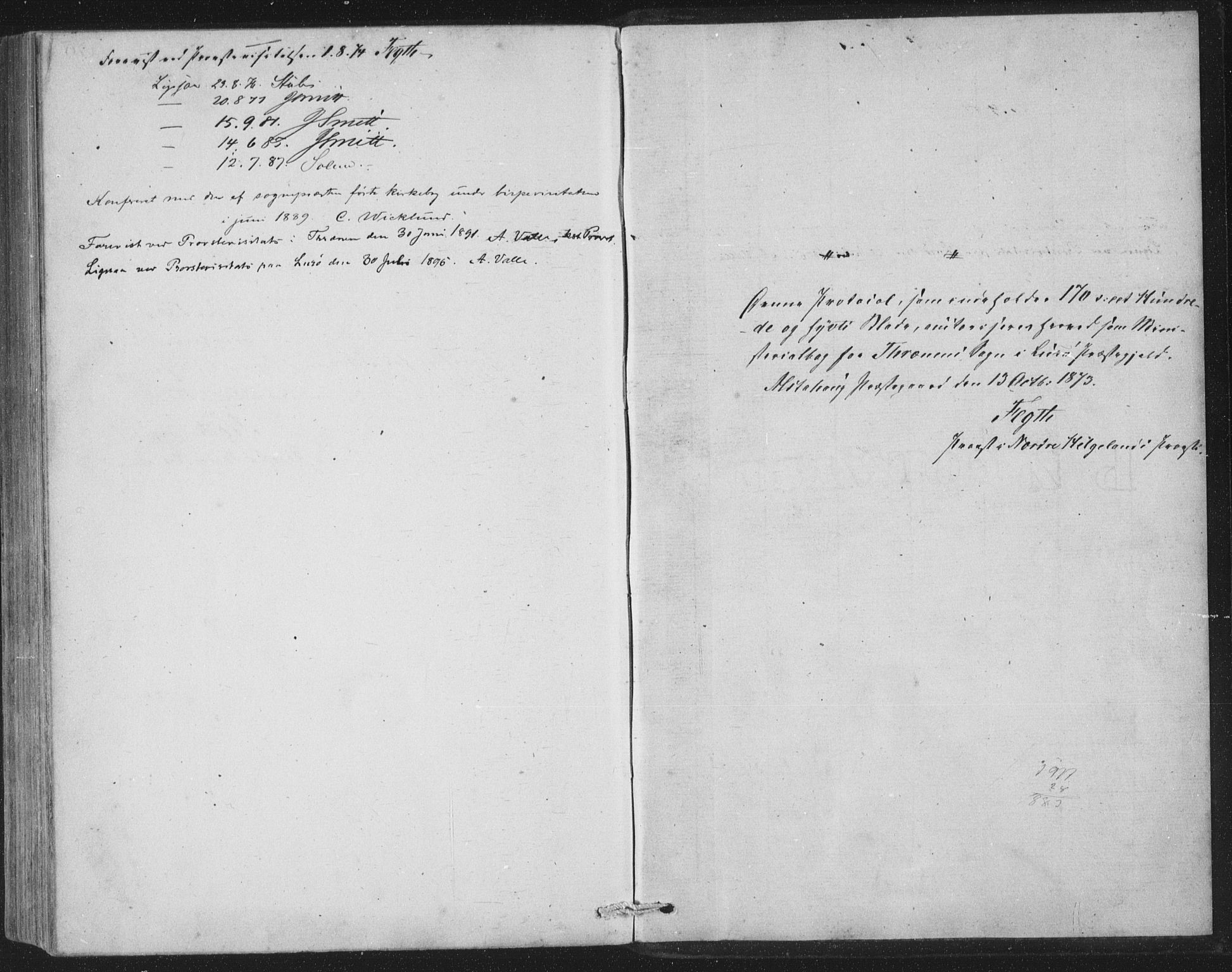 Ministerialprotokoller, klokkerbøker og fødselsregistre - Nordland, AV/SAT-A-1459/840/L0582: Parish register (copy) no. 840C02, 1874-1900