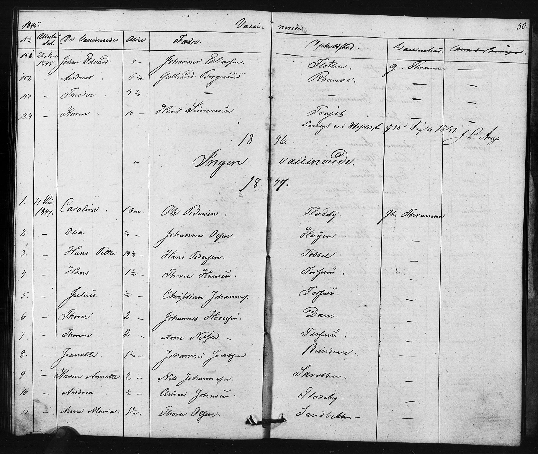 Enebakk prestekontor Kirkebøker, SAO/A-10171c/F/Fa/L0015: Parish register (official) no. I 15, 1830-1867, p. 50