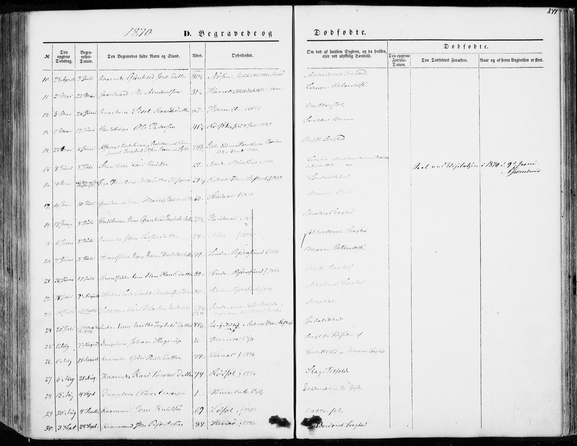 Ministerialprotokoller, klokkerbøker og fødselsregistre - Møre og Romsdal, AV/SAT-A-1454/565/L0748: Parish register (official) no. 565A02, 1845-1872, p. 277