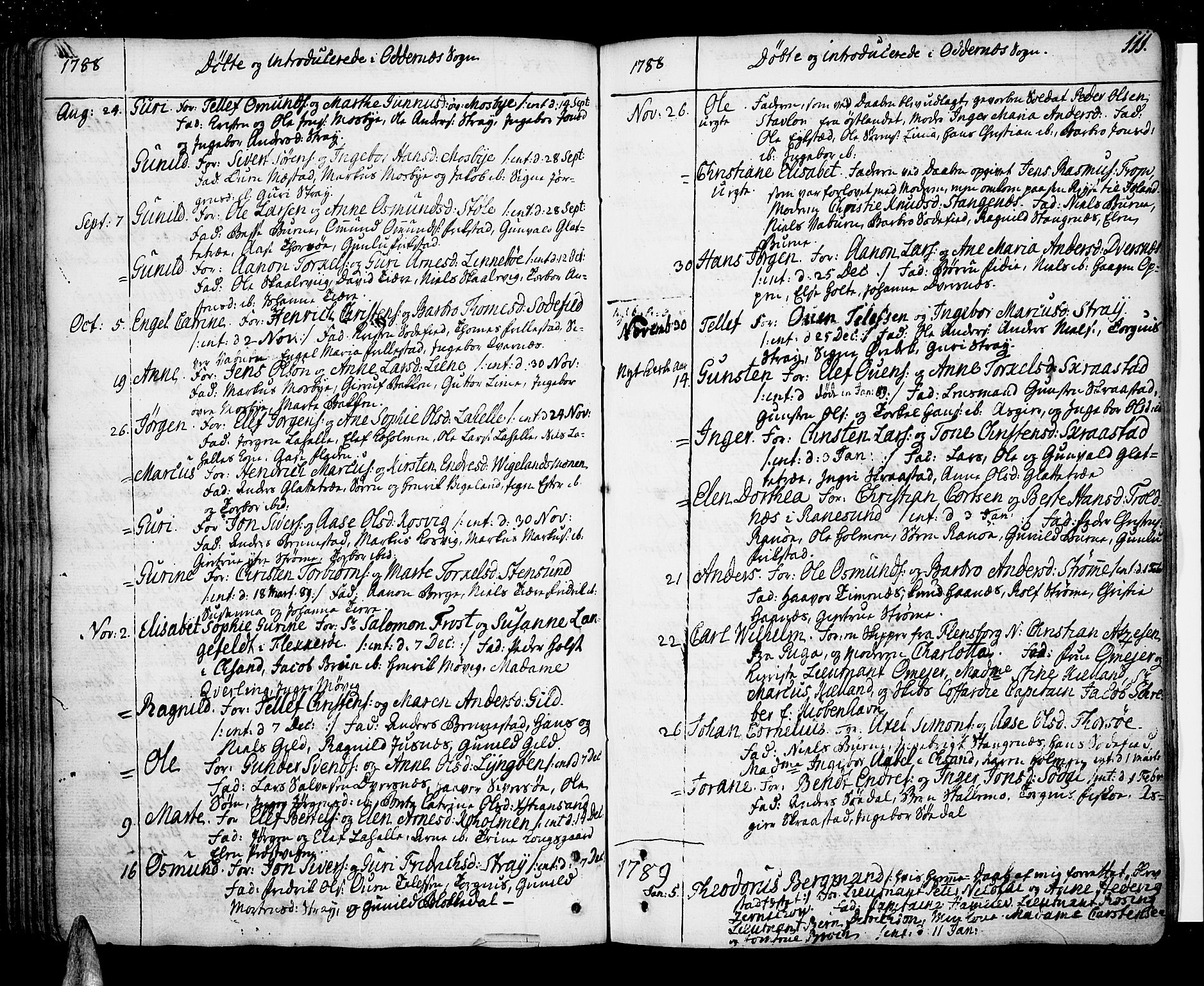 Oddernes sokneprestkontor, AV/SAK-1111-0033/F/Fa/Faa/L0004: Parish register (official) no. A 4, 1764-1820, p. 111