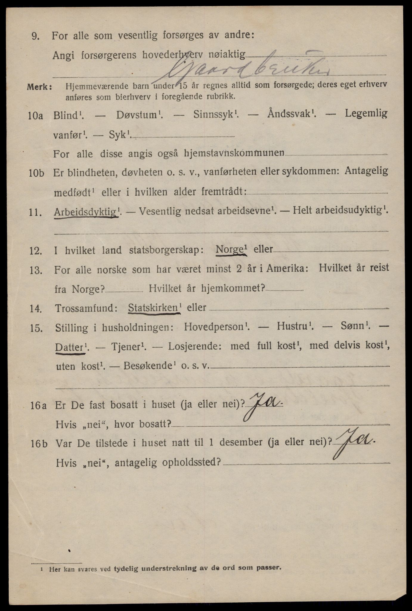 SAT, 1920 census for Trondheim, 1920, p. 33357