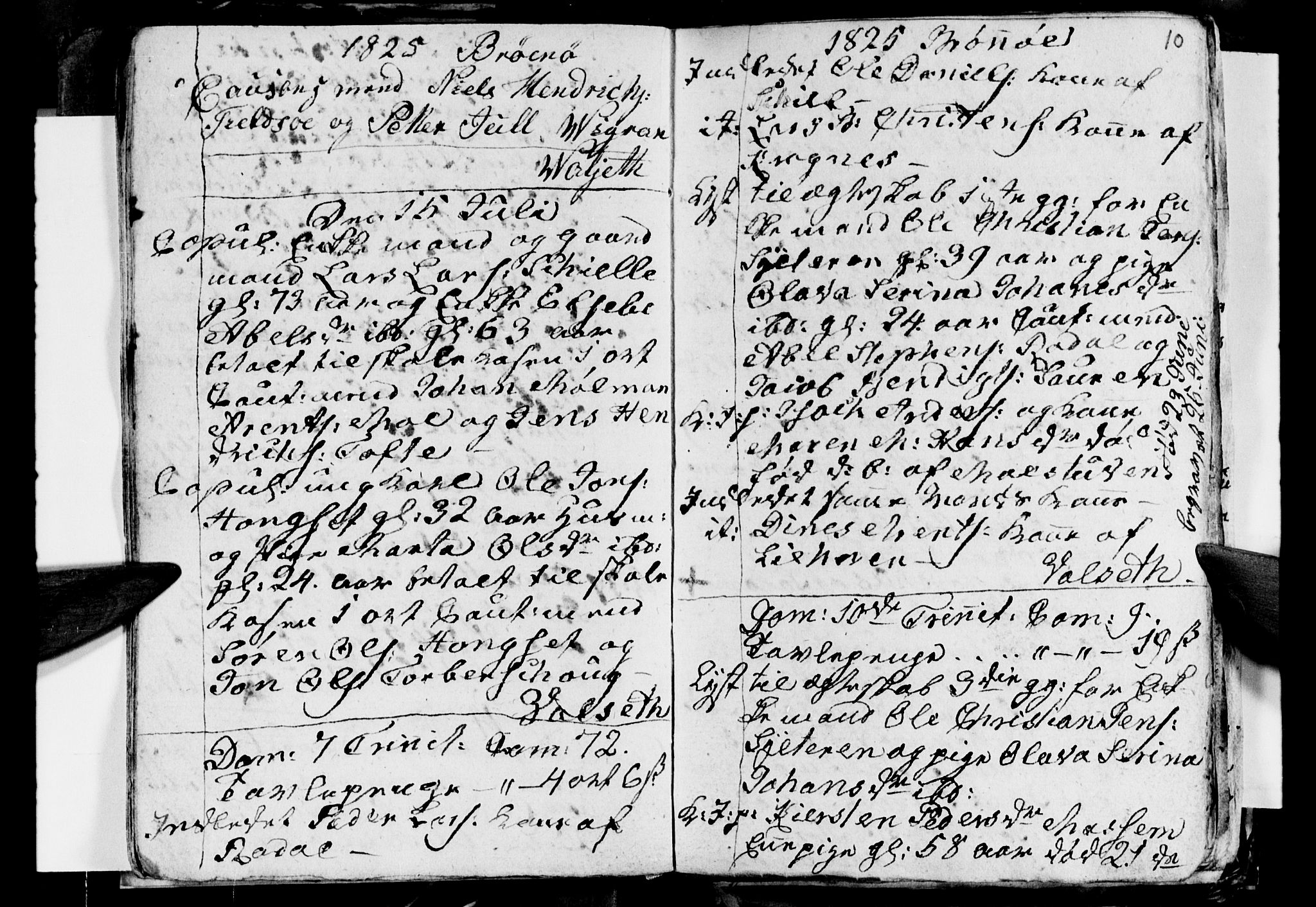 Ministerialprotokoller, klokkerbøker og fødselsregistre - Nordland, AV/SAT-A-1459/813/L0210: Parish register (copy) no. 813C02, 1825-1836, p. 10