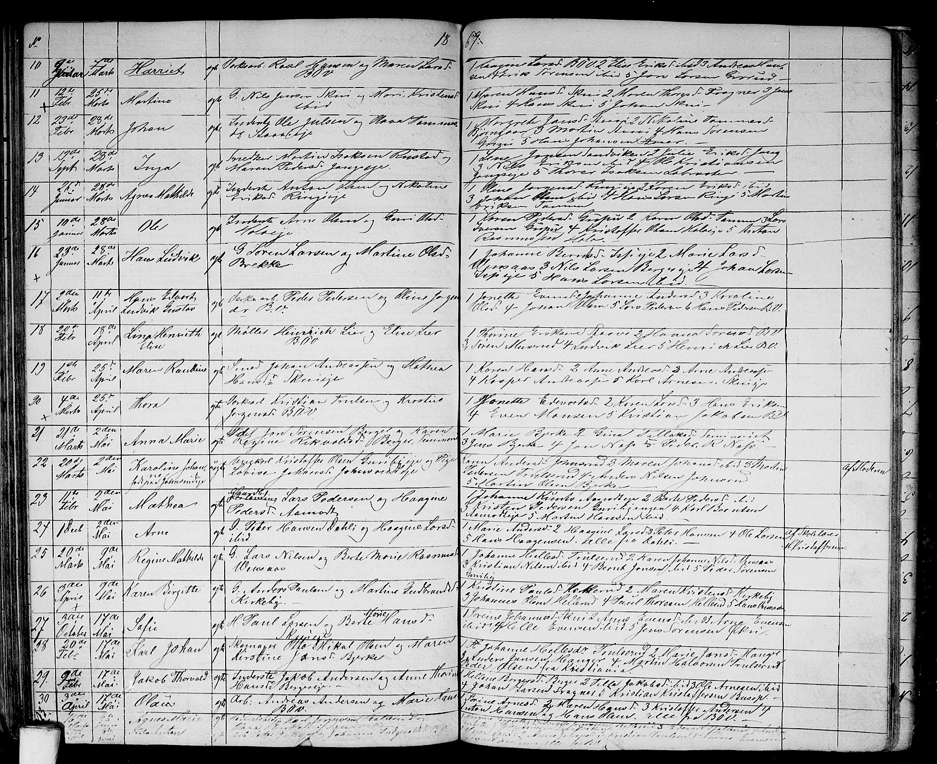 Asker prestekontor Kirkebøker, AV/SAO-A-10256a/G/Gb/L0001: Parish register (copy) no. II 1, 1856-1870