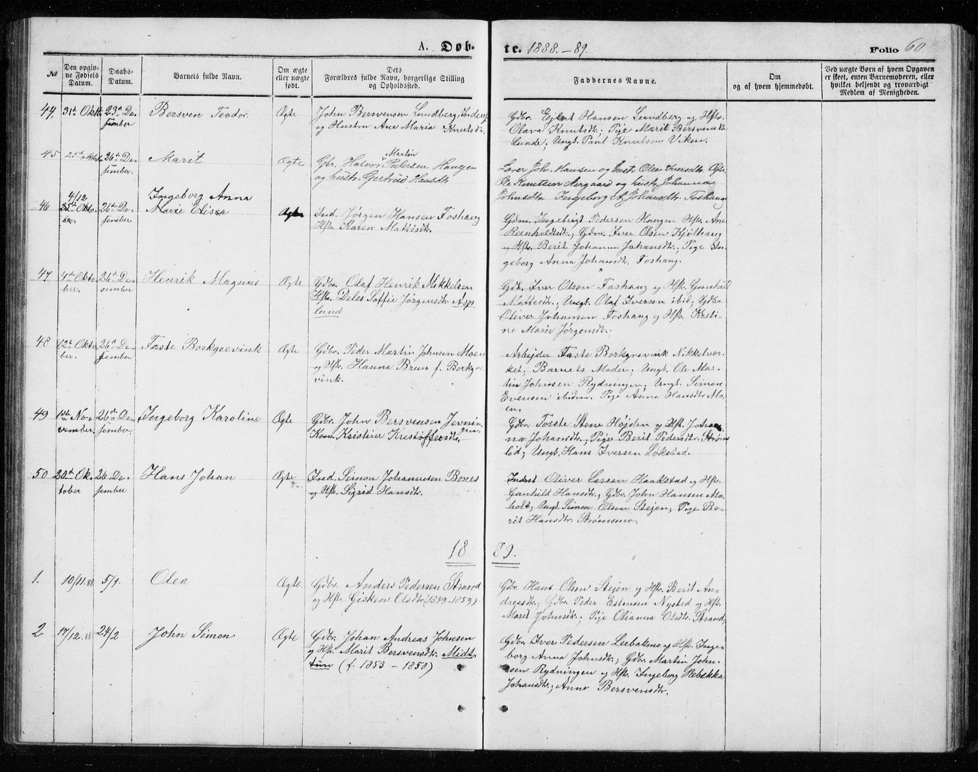 Målselv sokneprestembete, AV/SATØ-S-1311/G/Ga/Gab/L0007klokker: Parish register (copy) no. 7, 1876-1895, p. 60