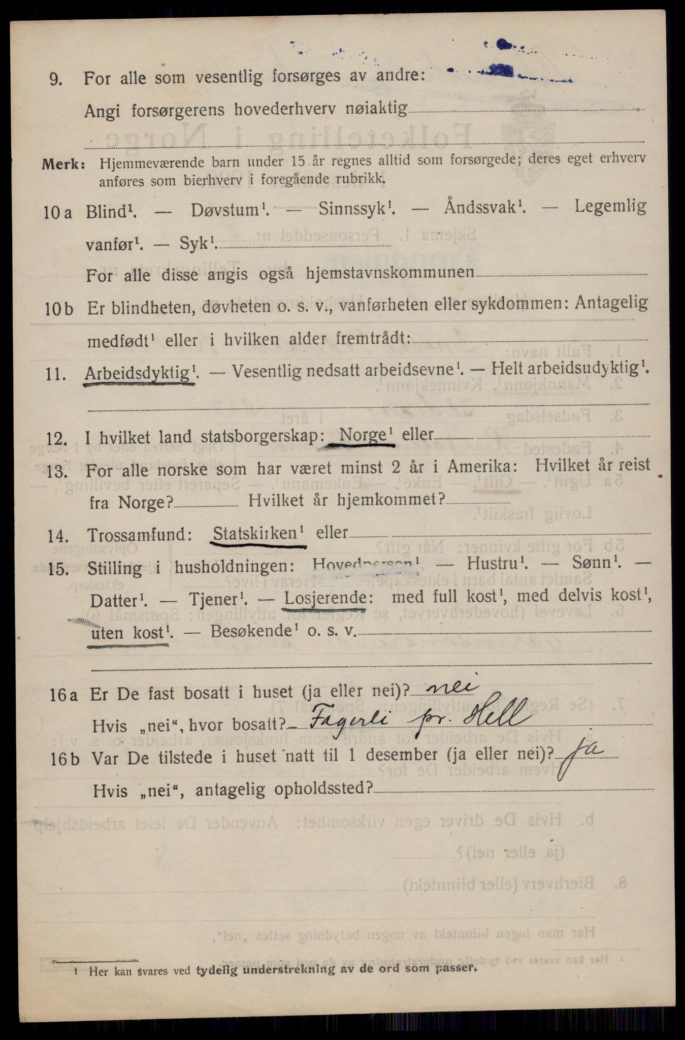 SAT, 1920 census for Trondheim, 1920, p. 63937