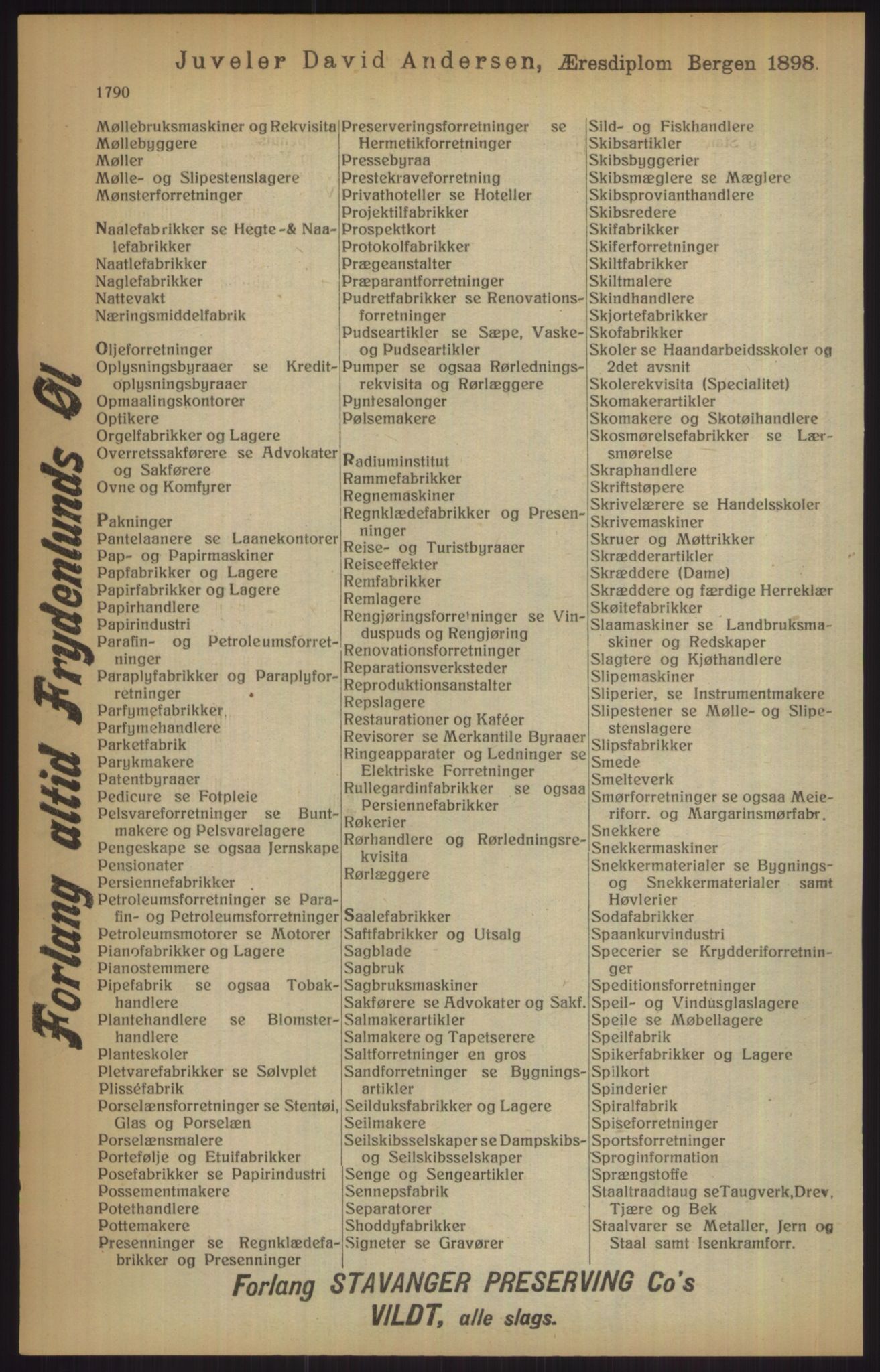 Kristiania/Oslo adressebok, PUBL/-, 1915, p. 1790