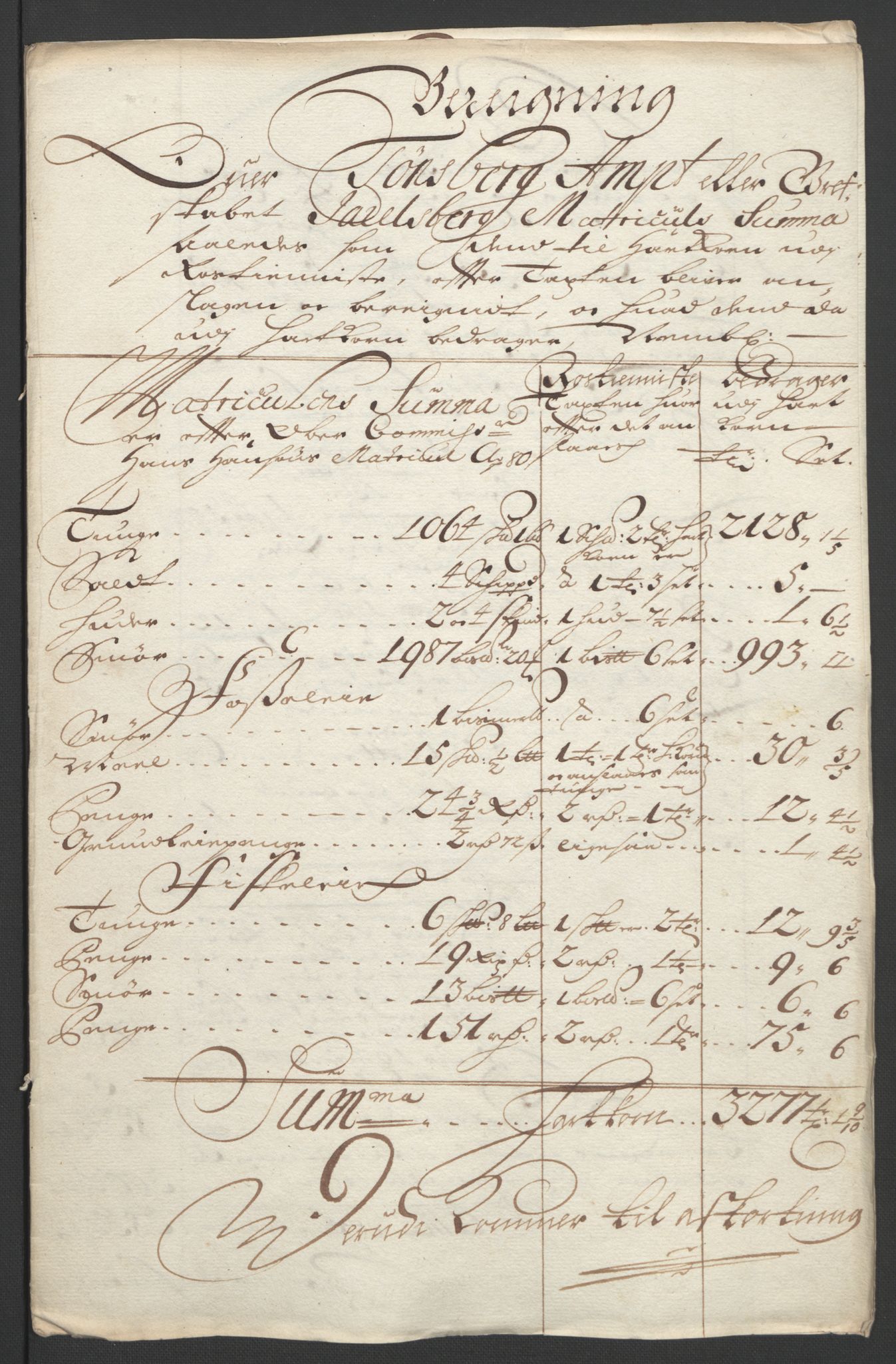 Rentekammeret inntil 1814, Reviderte regnskaper, Fogderegnskap, RA/EA-4092/R32/L1864: Fogderegnskap Jarlsberg grevskap, 1691, p. 237