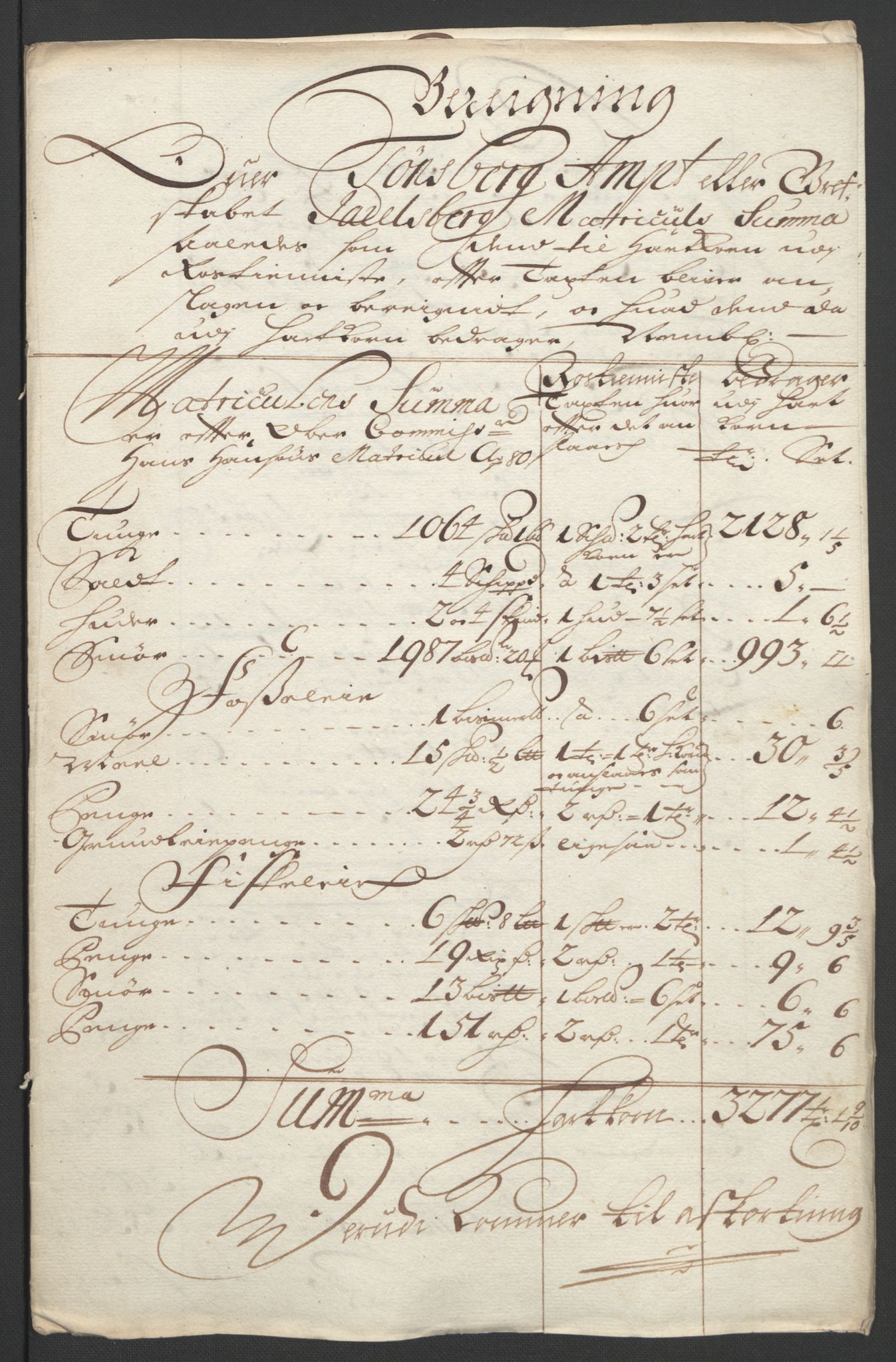 Rentekammeret inntil 1814, Reviderte regnskaper, Fogderegnskap, AV/RA-EA-4092/R32/L1864: Fogderegnskap Jarlsberg grevskap, 1691, p. 237