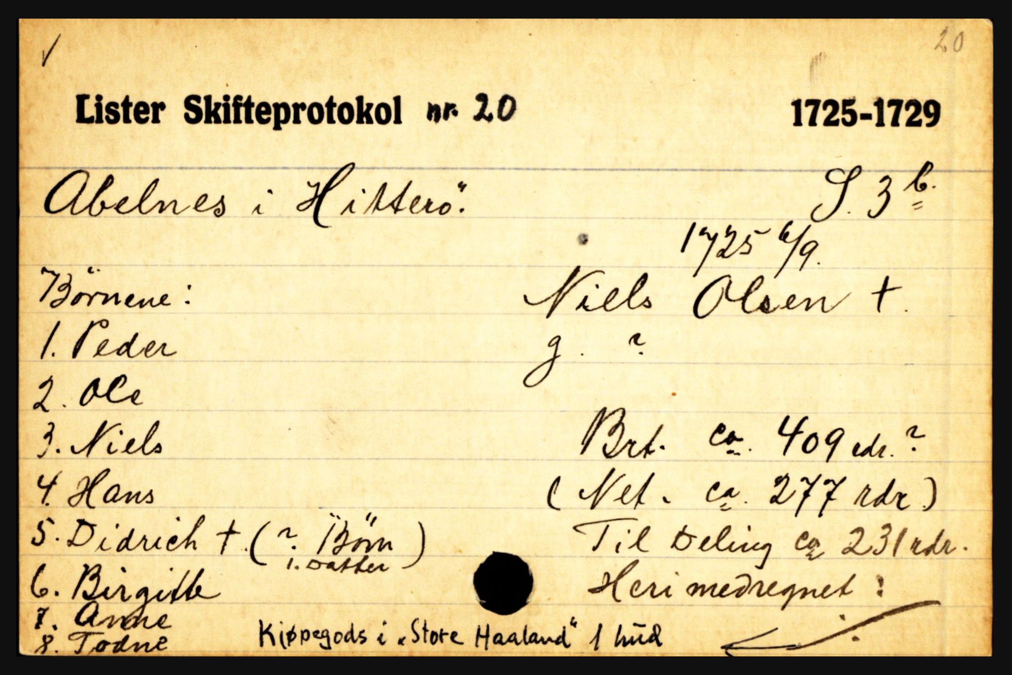Lister sorenskriveri, AV/SAK-1221-0003/H, p. 11