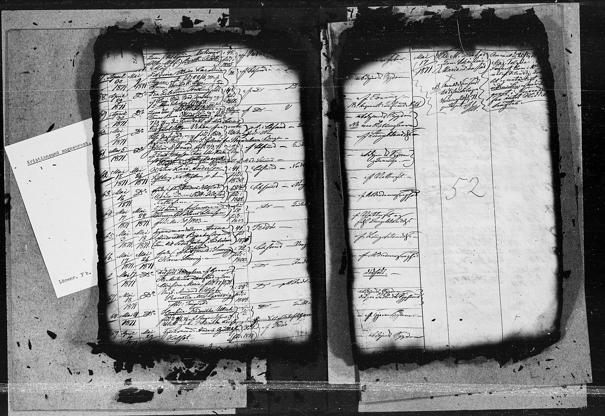 Ministerialprotokoller, klokkerbøker og fødselsregistre - Møre og Romsdal, AV/SAT-A-1454/572/L0848: Parish register (official) no. 572A11, 1865-1876, p. 52