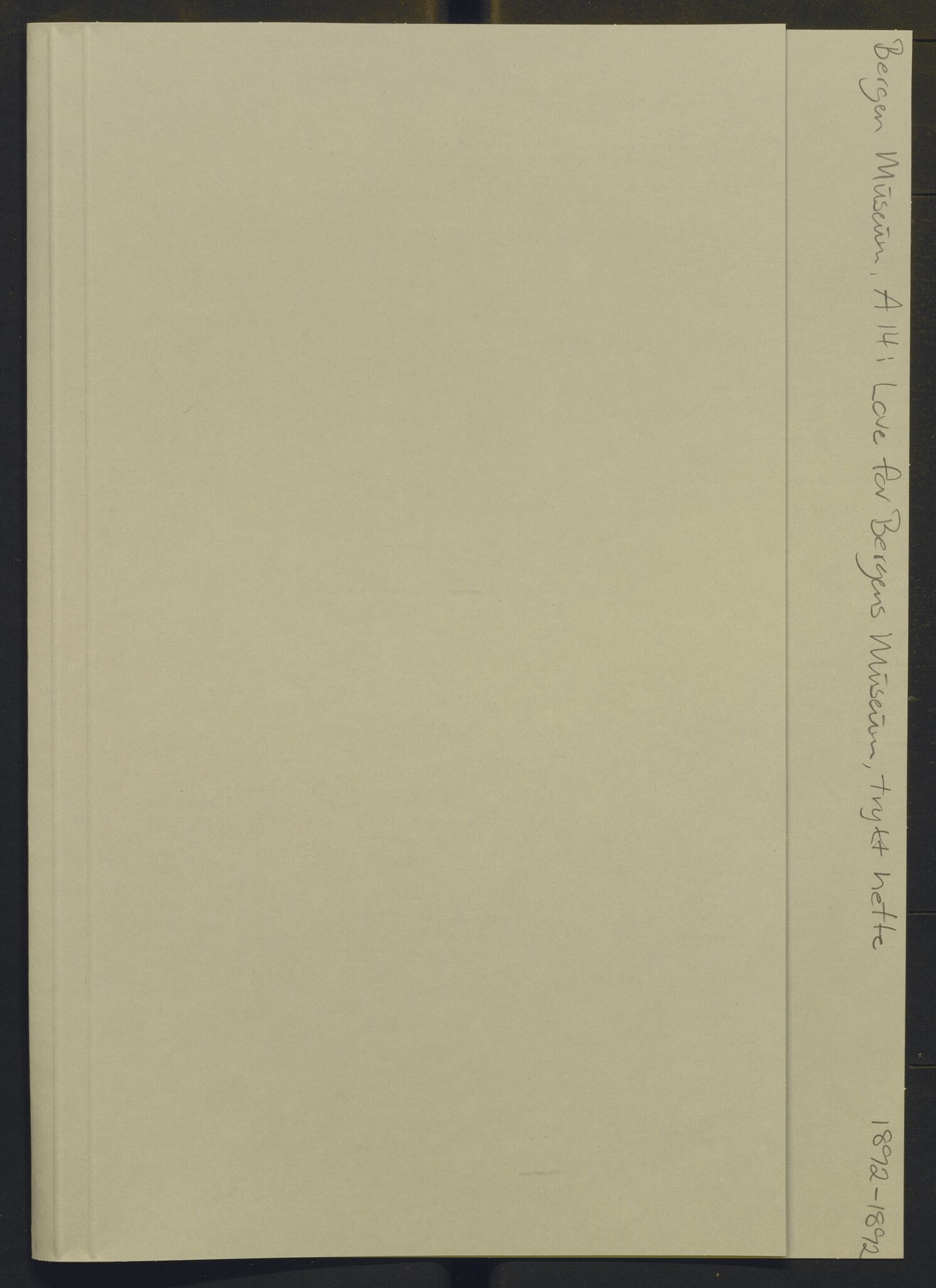 Bergens Museum, AV/SAB-A-17301/02/Y/Yb/L0001: Diverse, 1825-1952, p. 239