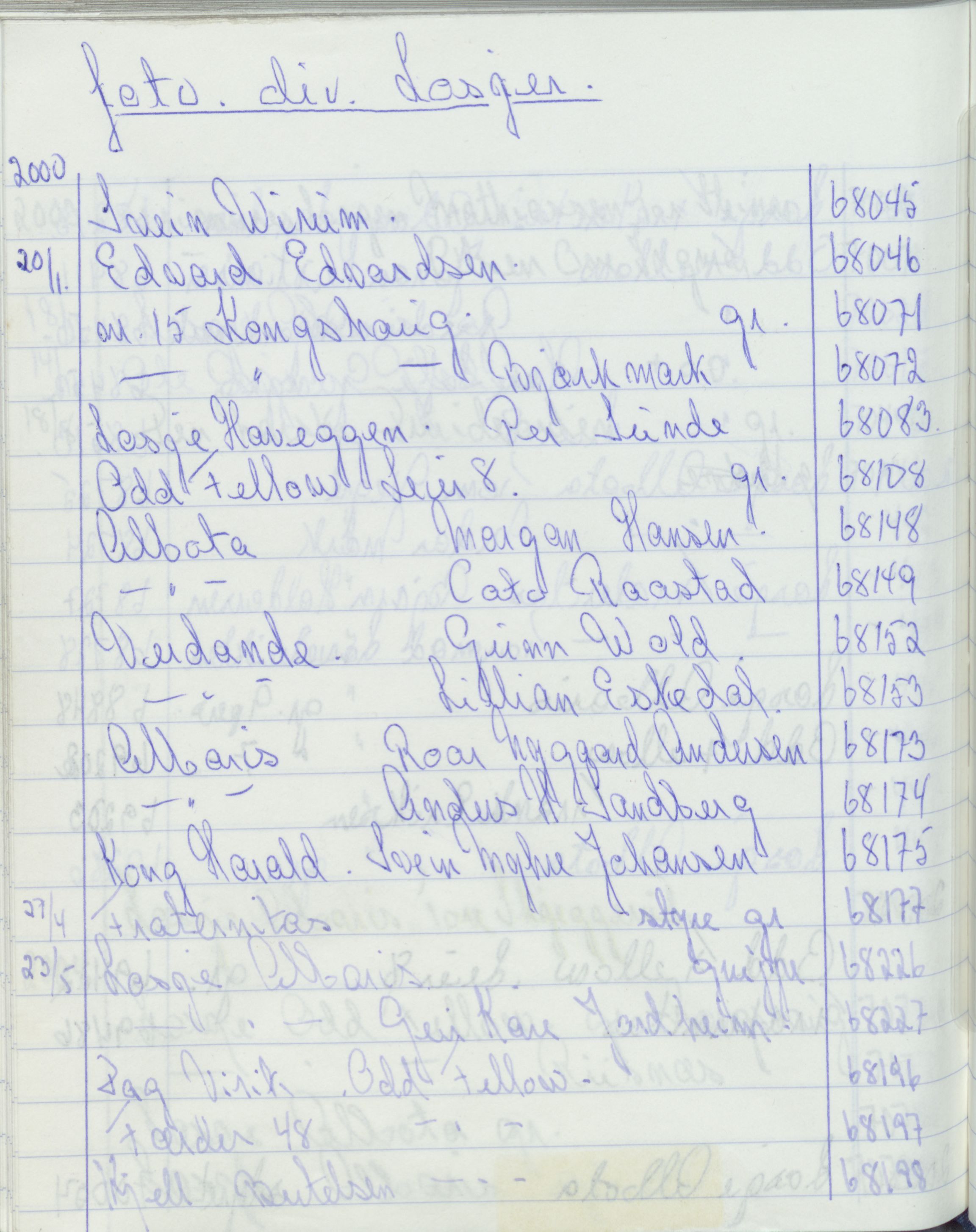 Pa 1494 - Jørgensen, Antonius. Fotograf, VEMU/A-2760/F/Fa, 1927-2004, p. 4053