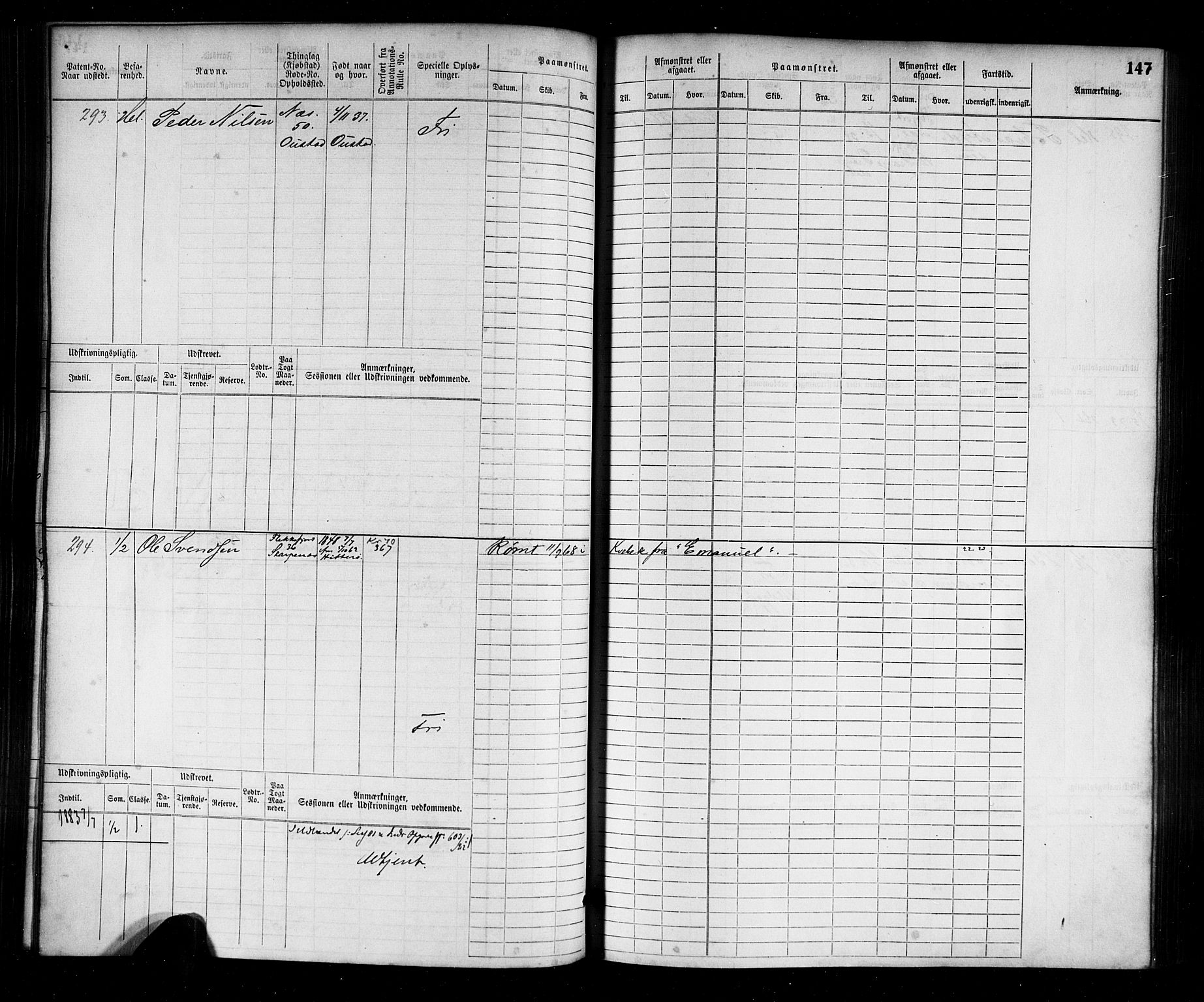 Flekkefjord mønstringskrets, AV/SAK-2031-0018/F/Fb/L0001: Hovedrulle nr 1-764, N-4, 1868-1900, p. 151