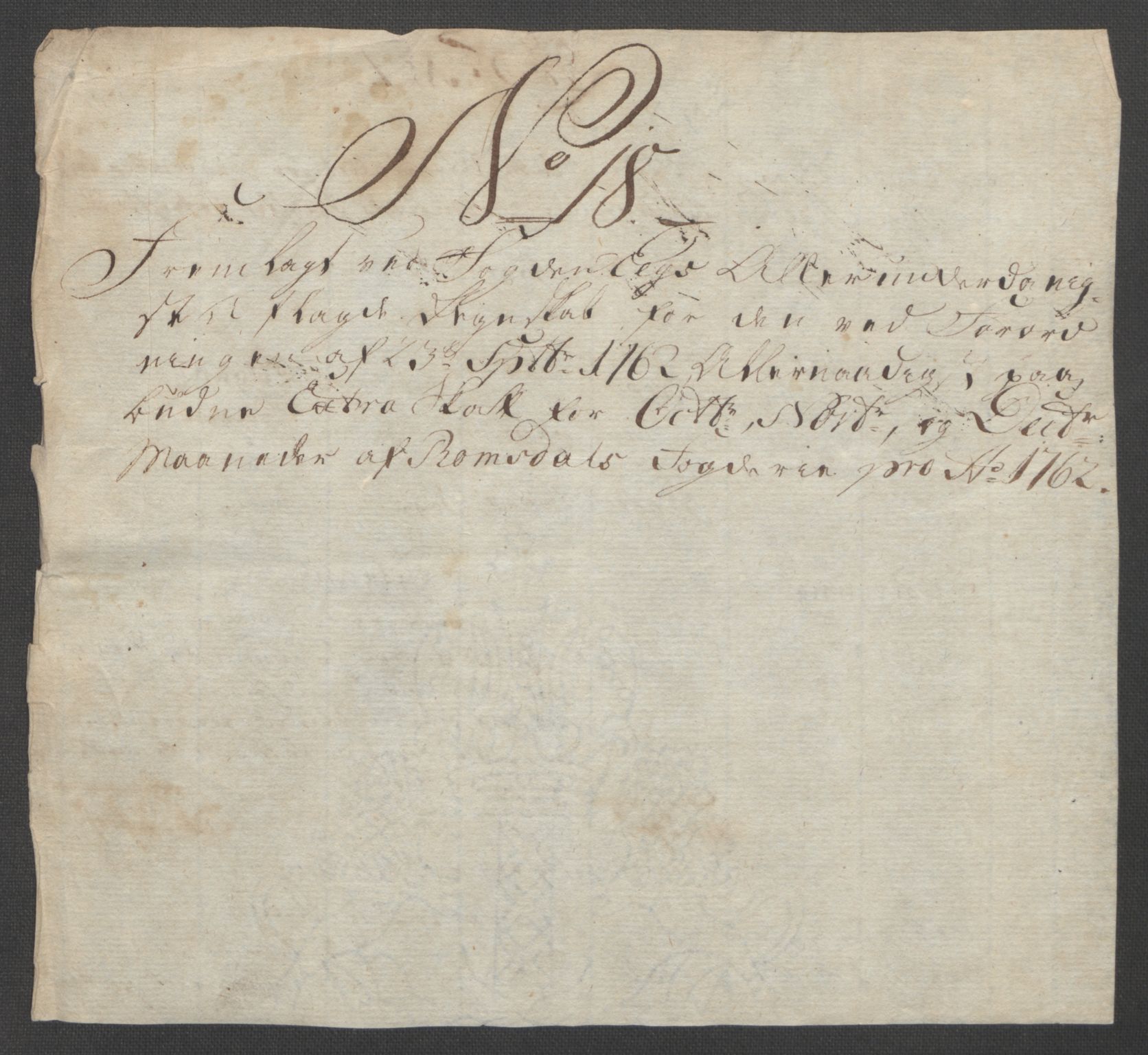 Rentekammeret inntil 1814, Reviderte regnskaper, Fogderegnskap, AV/RA-EA-4092/R55/L3730: Ekstraskatten Romsdal, 1762-1763, p. 336