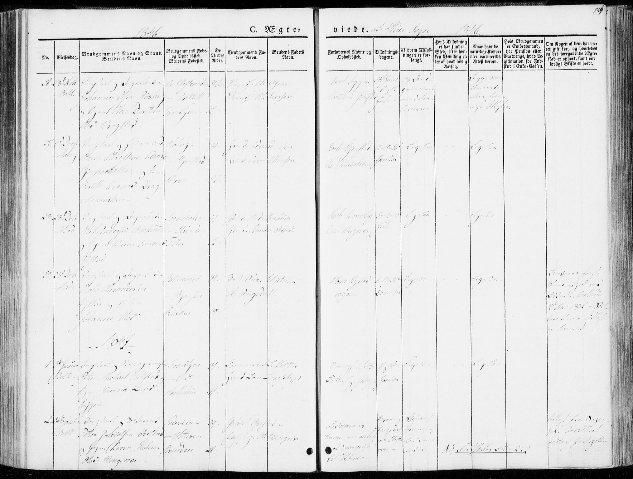 Ministerialprotokoller, klokkerbøker og fødselsregistre - Sør-Trøndelag, SAT/A-1456/606/L0290: Parish register (official) no. 606A05, 1841-1847, p. 259