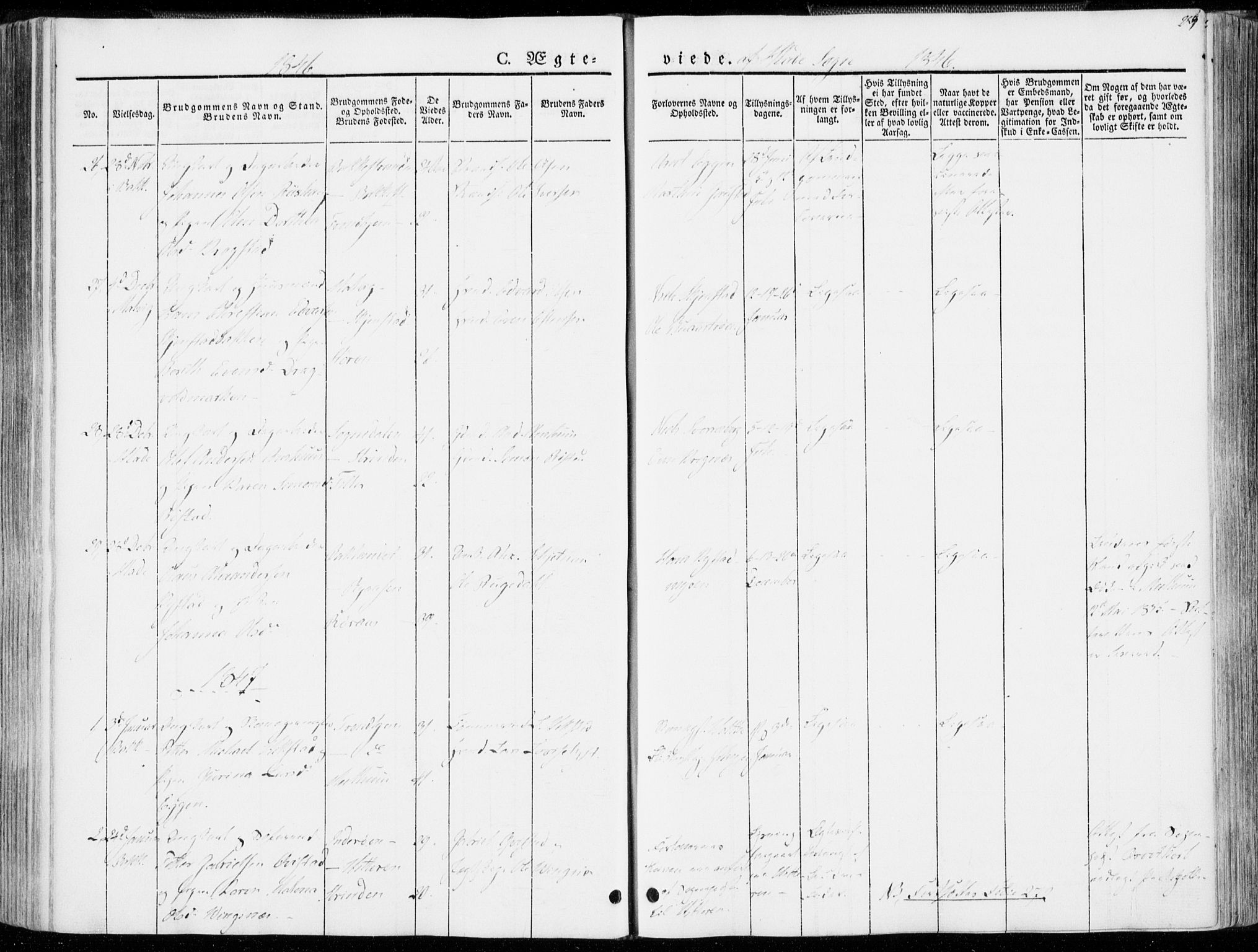 Ministerialprotokoller, klokkerbøker og fødselsregistre - Sør-Trøndelag, AV/SAT-A-1456/606/L0290: Parish register (official) no. 606A05, 1841-1847, p. 259