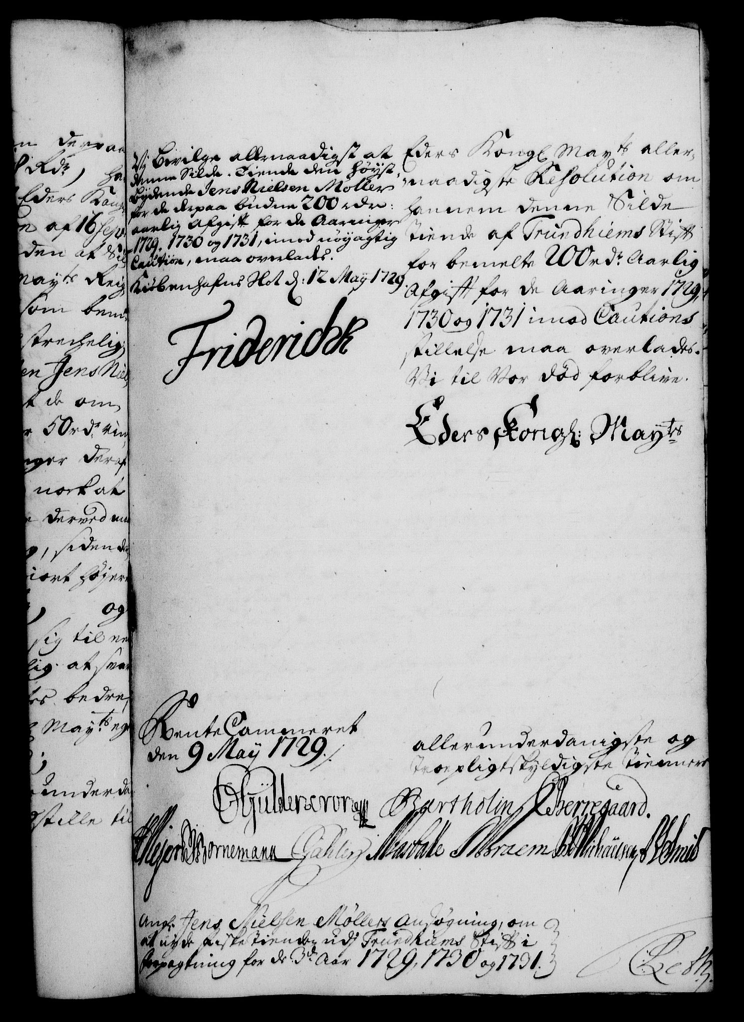 Rentekammeret, Kammerkanselliet, RA/EA-3111/G/Gf/Gfa/L0012: Norsk relasjons- og resolusjonsprotokoll (merket RK 52.12), 1729, p. 354