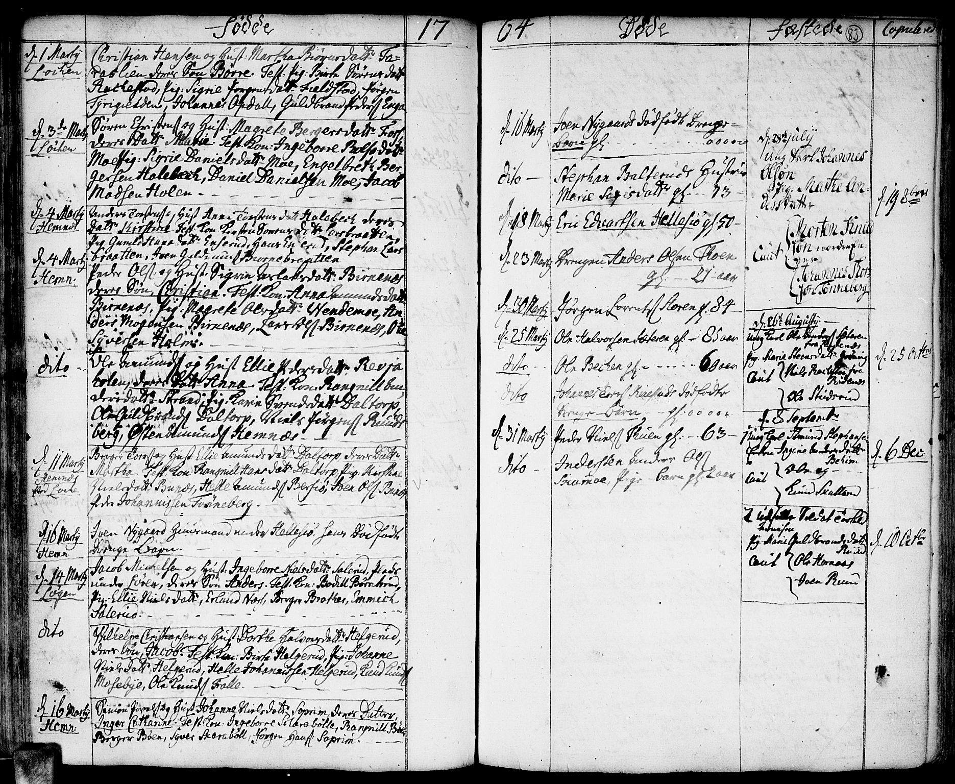 Høland prestekontor Kirkebøker, SAO/A-10346a/F/Fa/L0004: Parish register (official) no. I 4, 1757-1780, p. 83